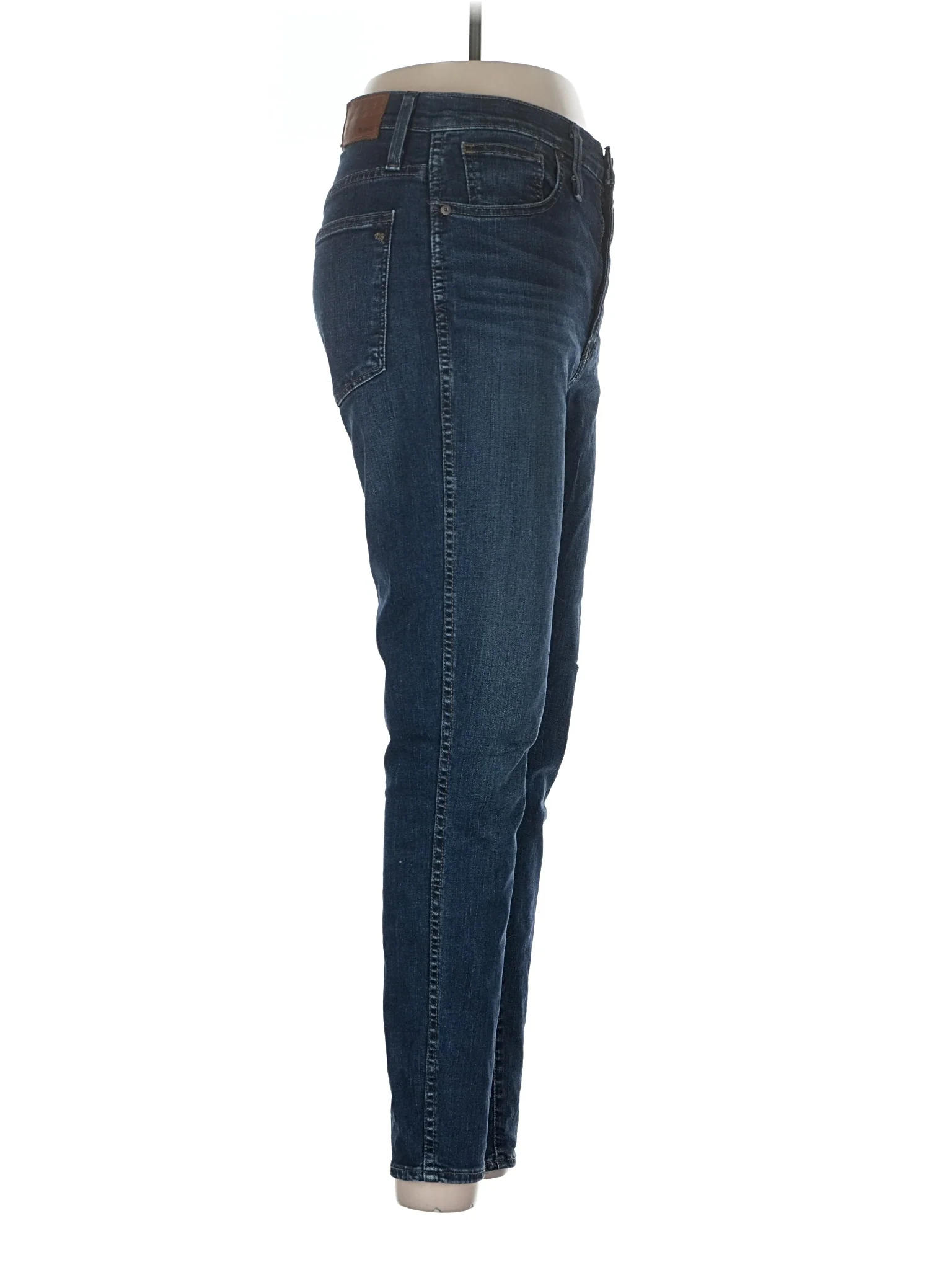 High-Rise Skinny Jeans in Dark Wash - Image 3