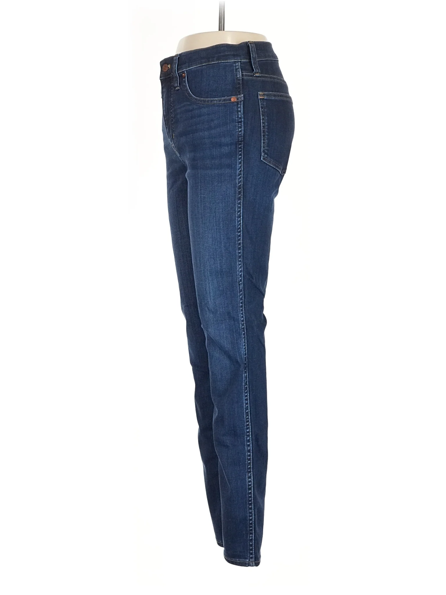 High-Rise Skinny Jeans in Dark Wash - Image 4