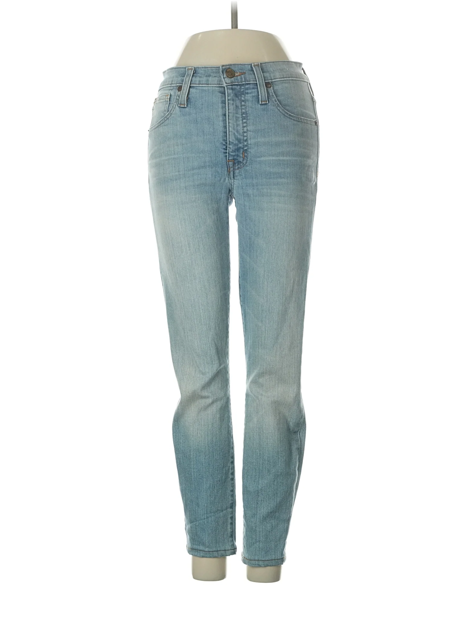 High-Rise Skinny Jeans in Light Wash