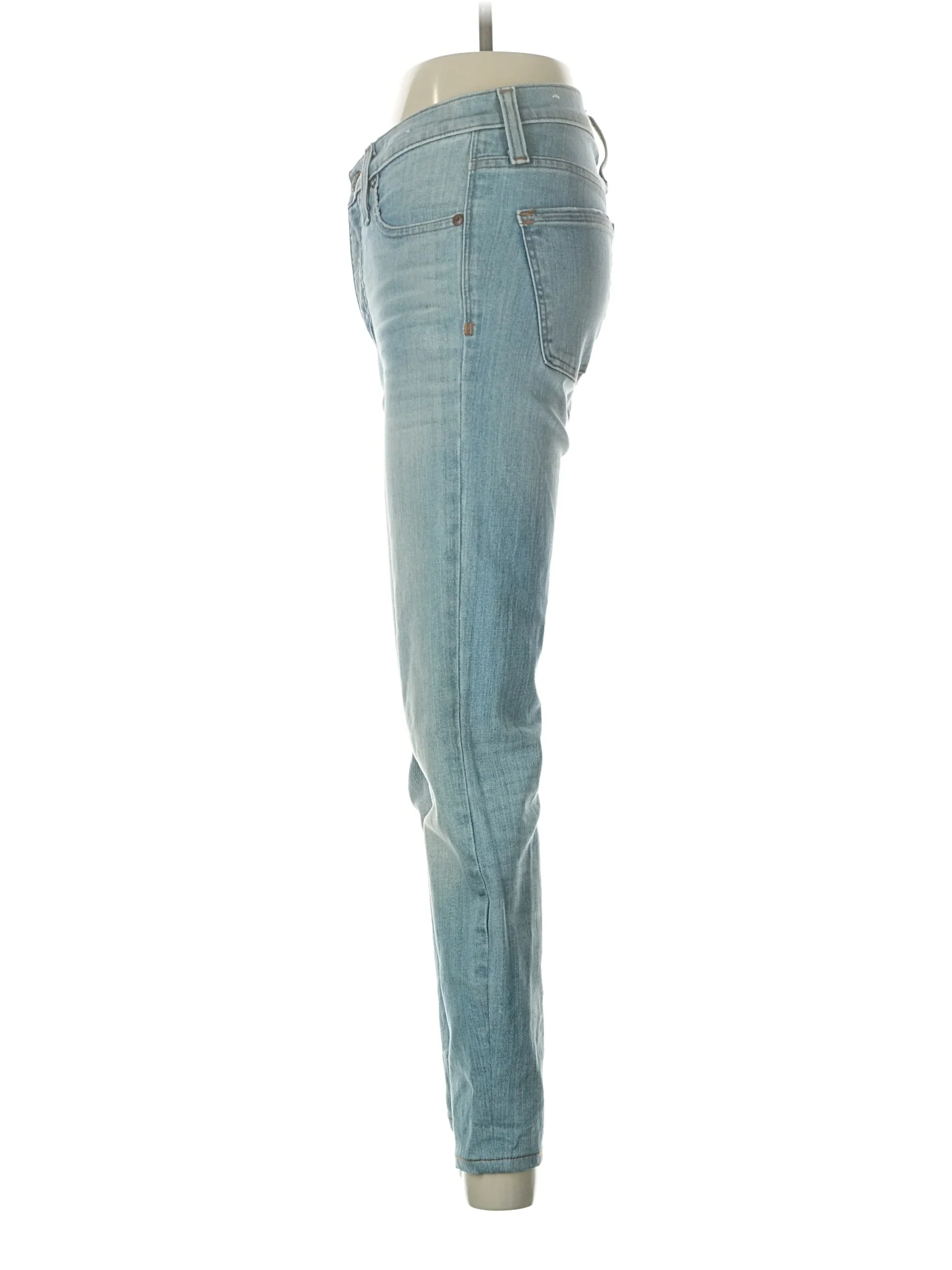 High-Rise Skinny Jeans in Light Wash - Image 4