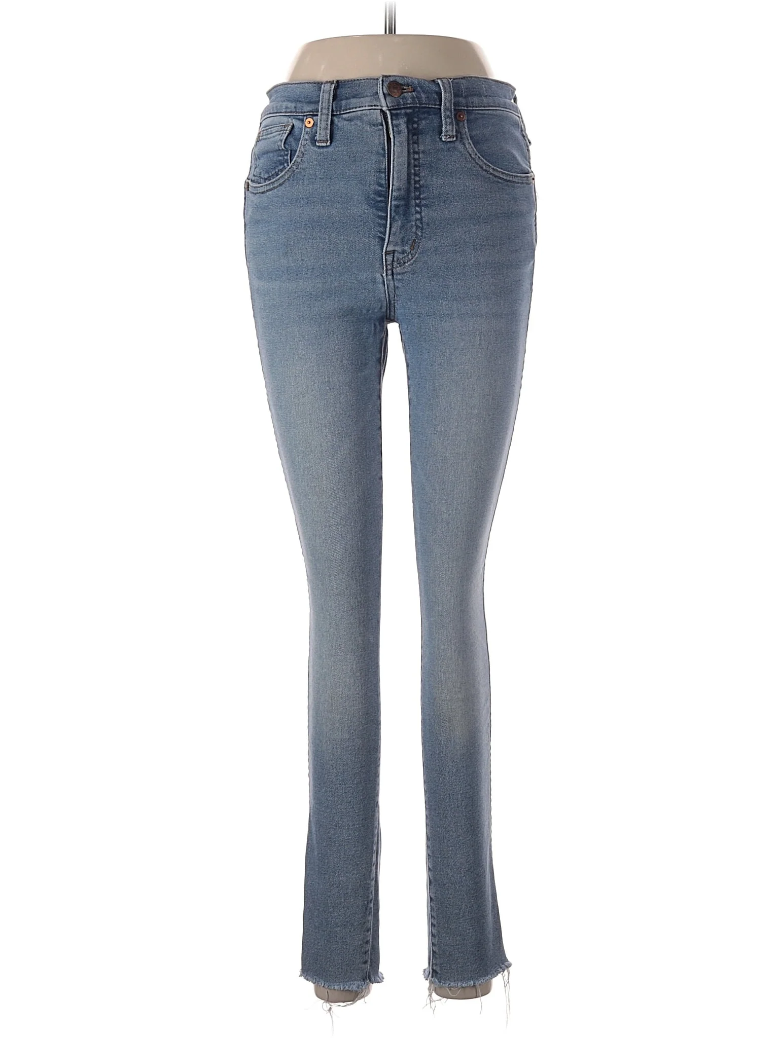 High-Rise Skinny Jeans in Light Wash