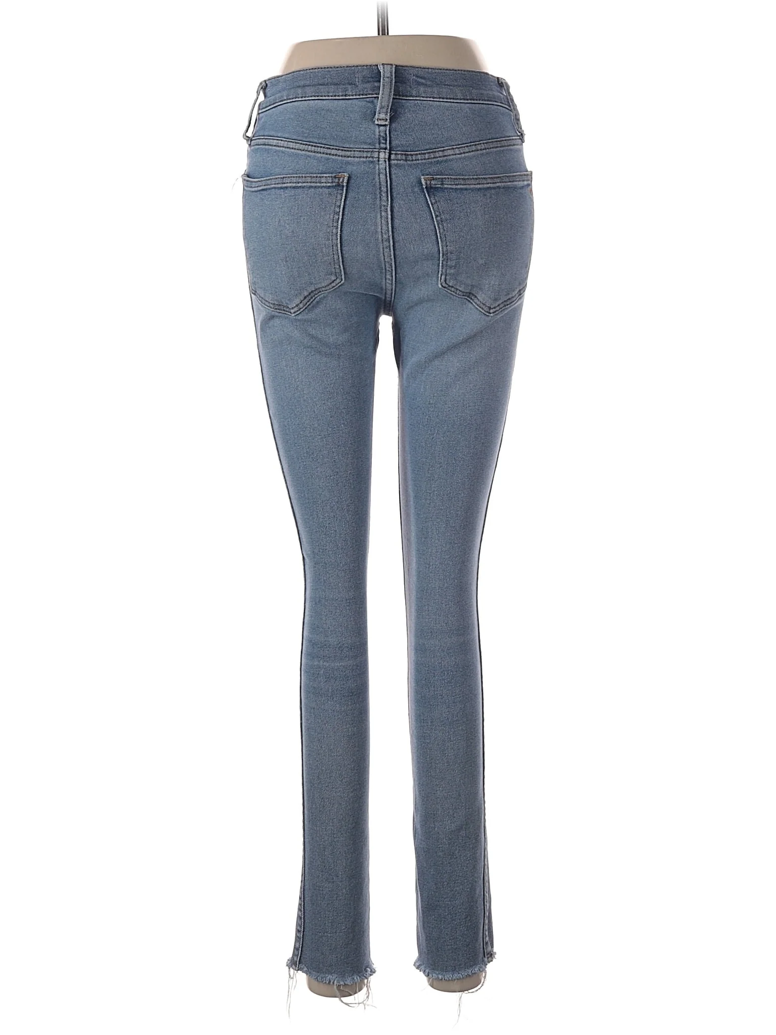 High-Rise Skinny Jeans in Light Wash - Image 2