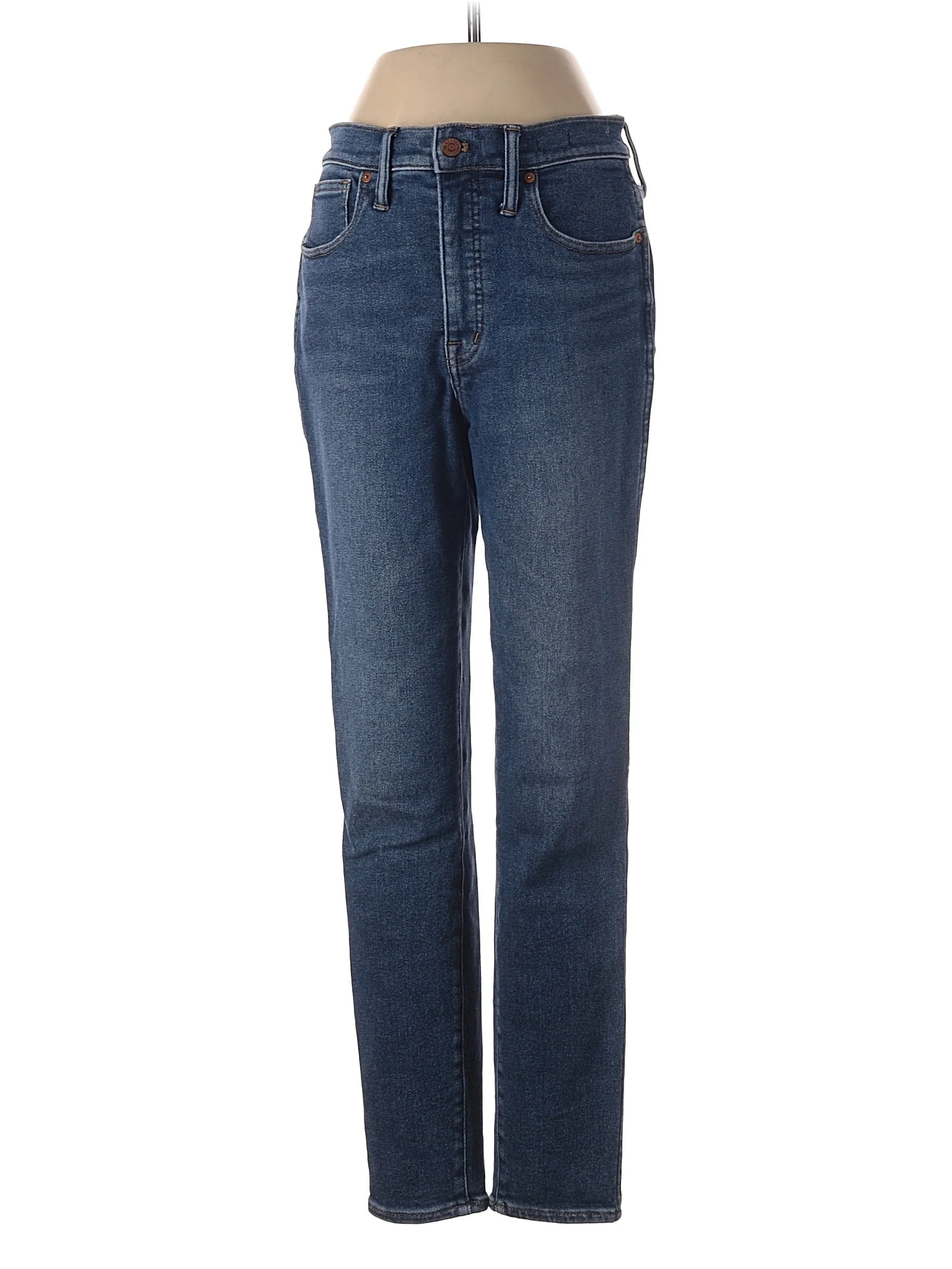 High-Rise Skinny Jeans in Medium Wash