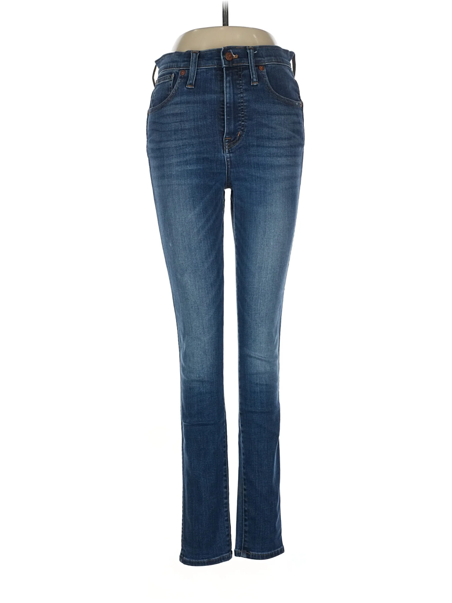 High-Rise Skinny Jeans in Medium Wash
