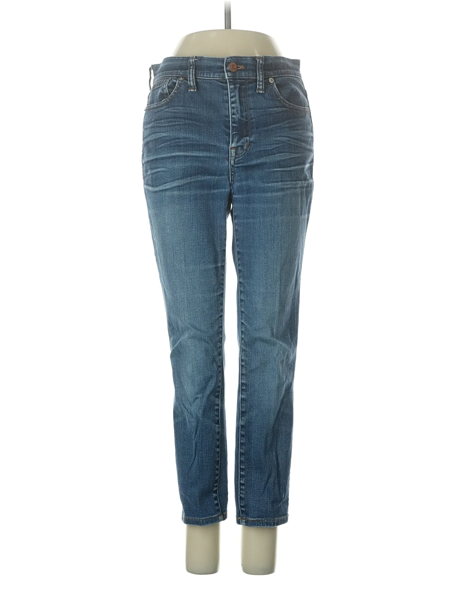 High-Rise Skinny Jeans in Medium Wash