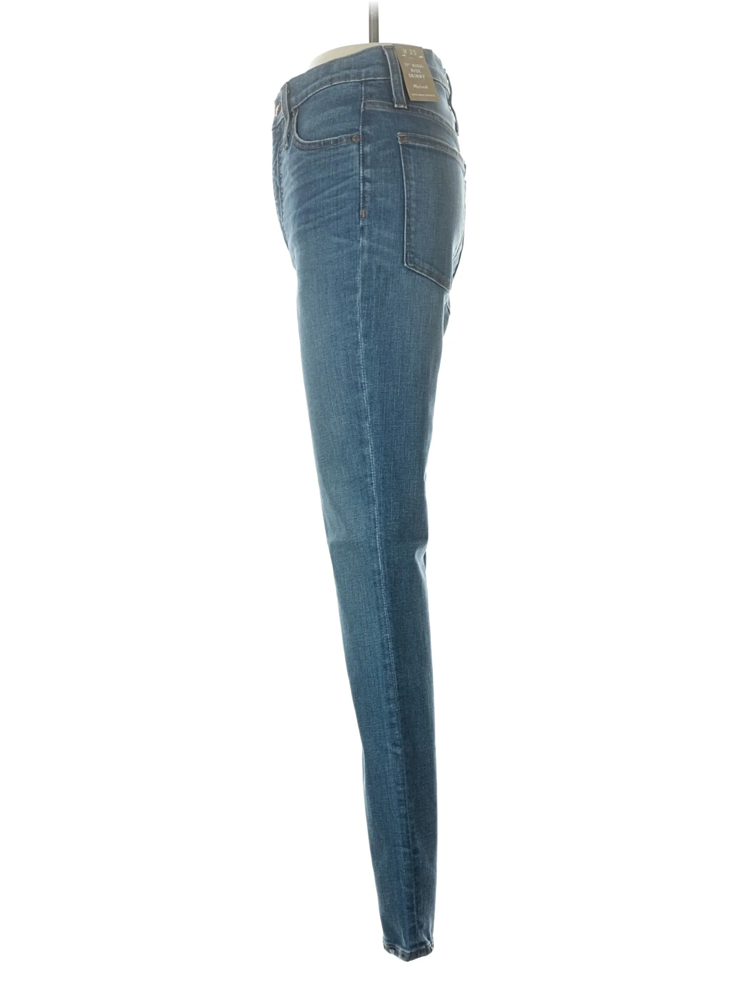 High-Rise Skinny Jeans in Medium Wash - Image 4
