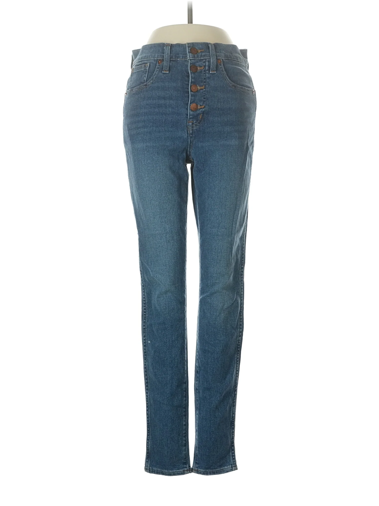 High-Rise Skinny Jeans in Medium Wash