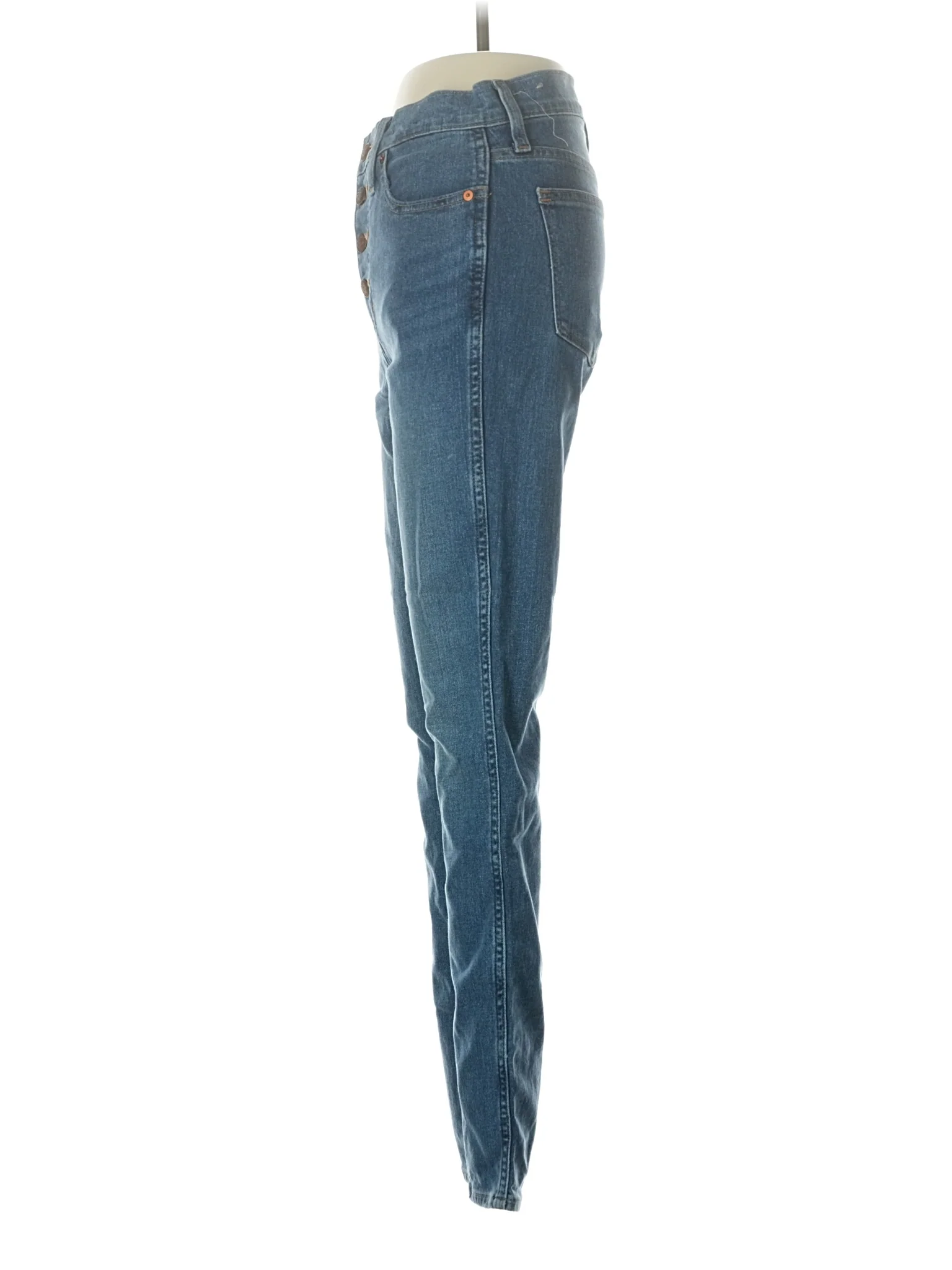 High-Rise Skinny Jeans in Medium Wash - Image 4