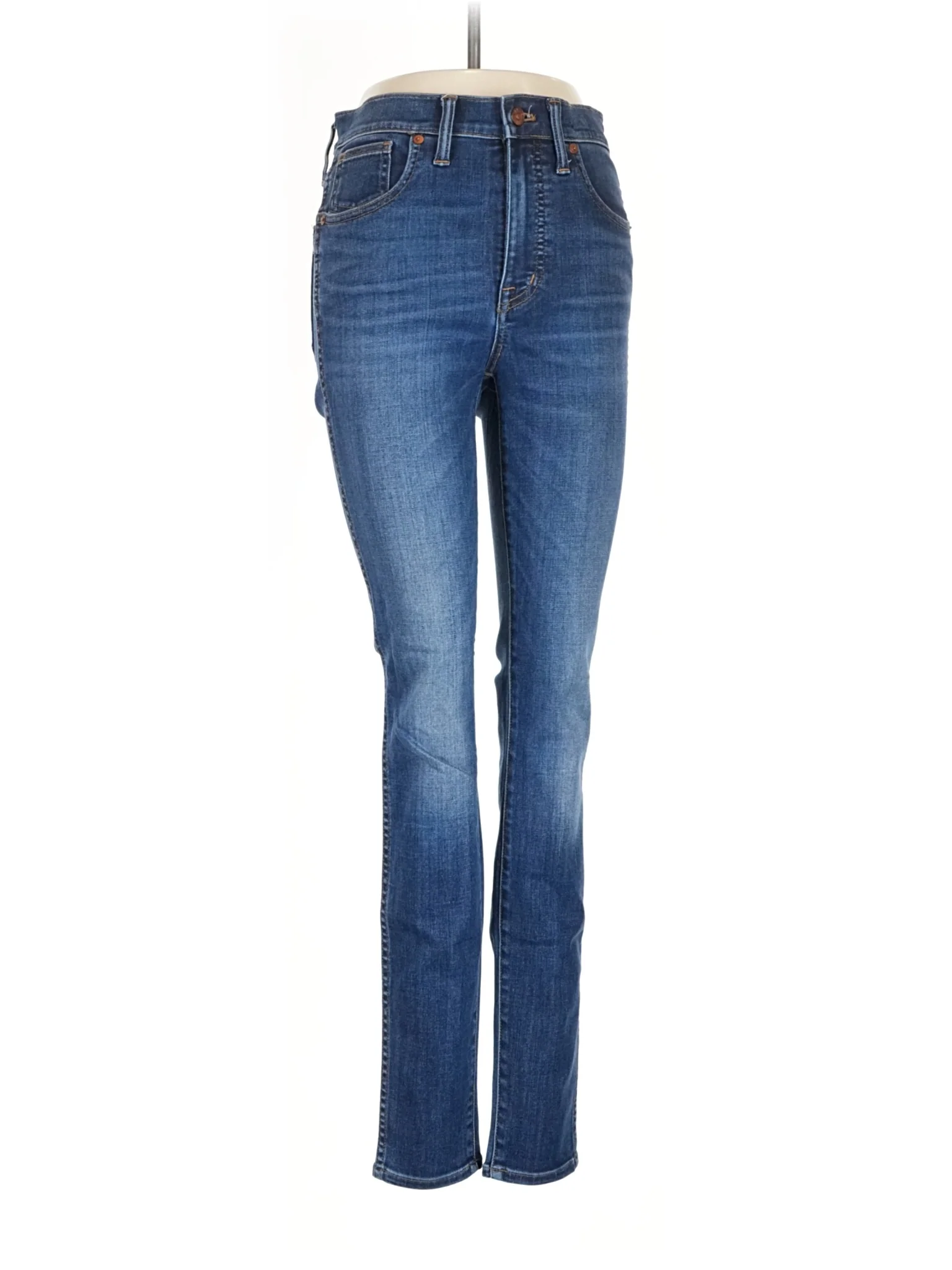 High-Rise Skinny Jeans in Medium Wash