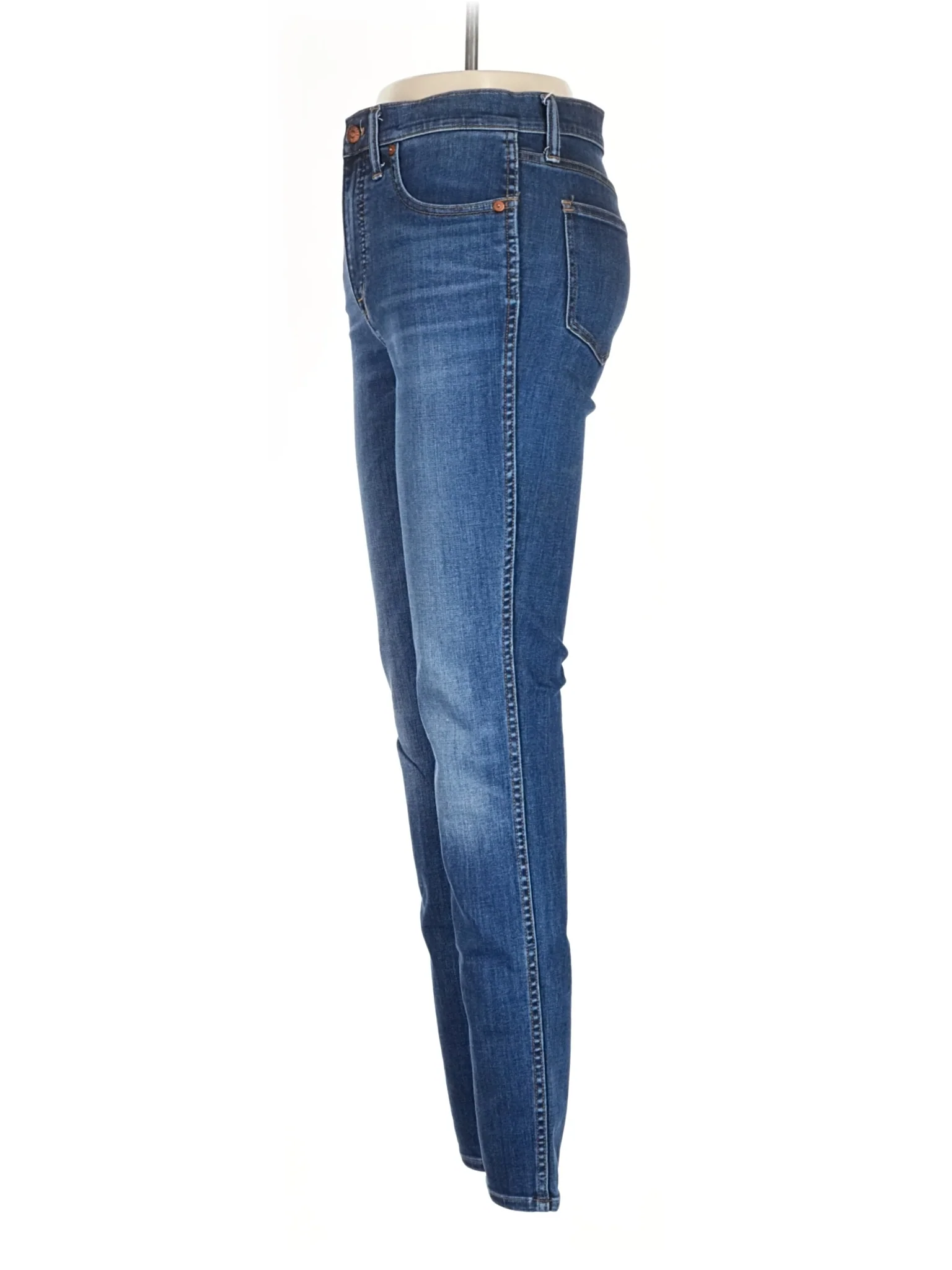 High-Rise Skinny Jeans in Medium Wash - Image 4