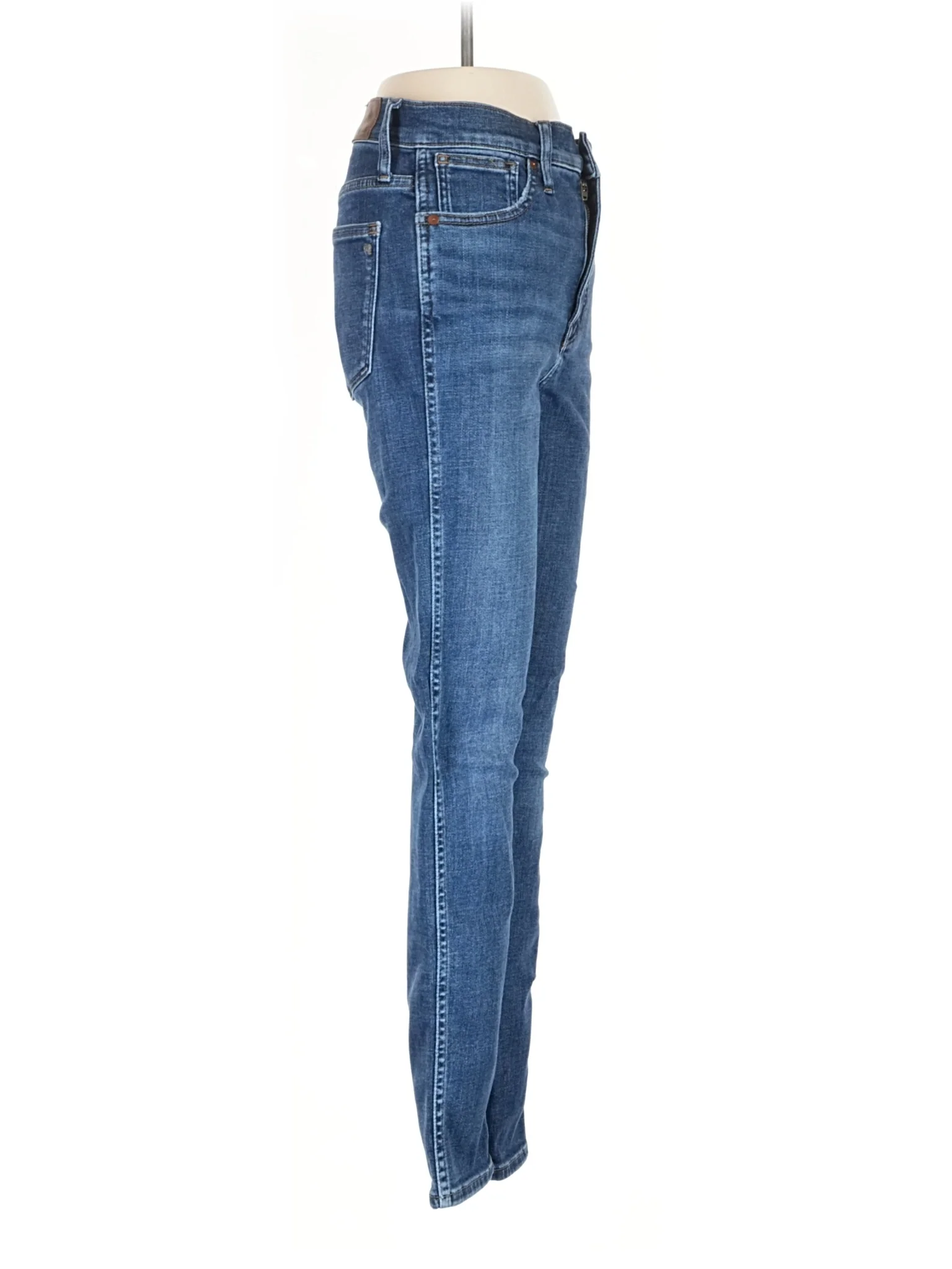 High-Rise Skinny Jeans in Medium Wash - Image 3