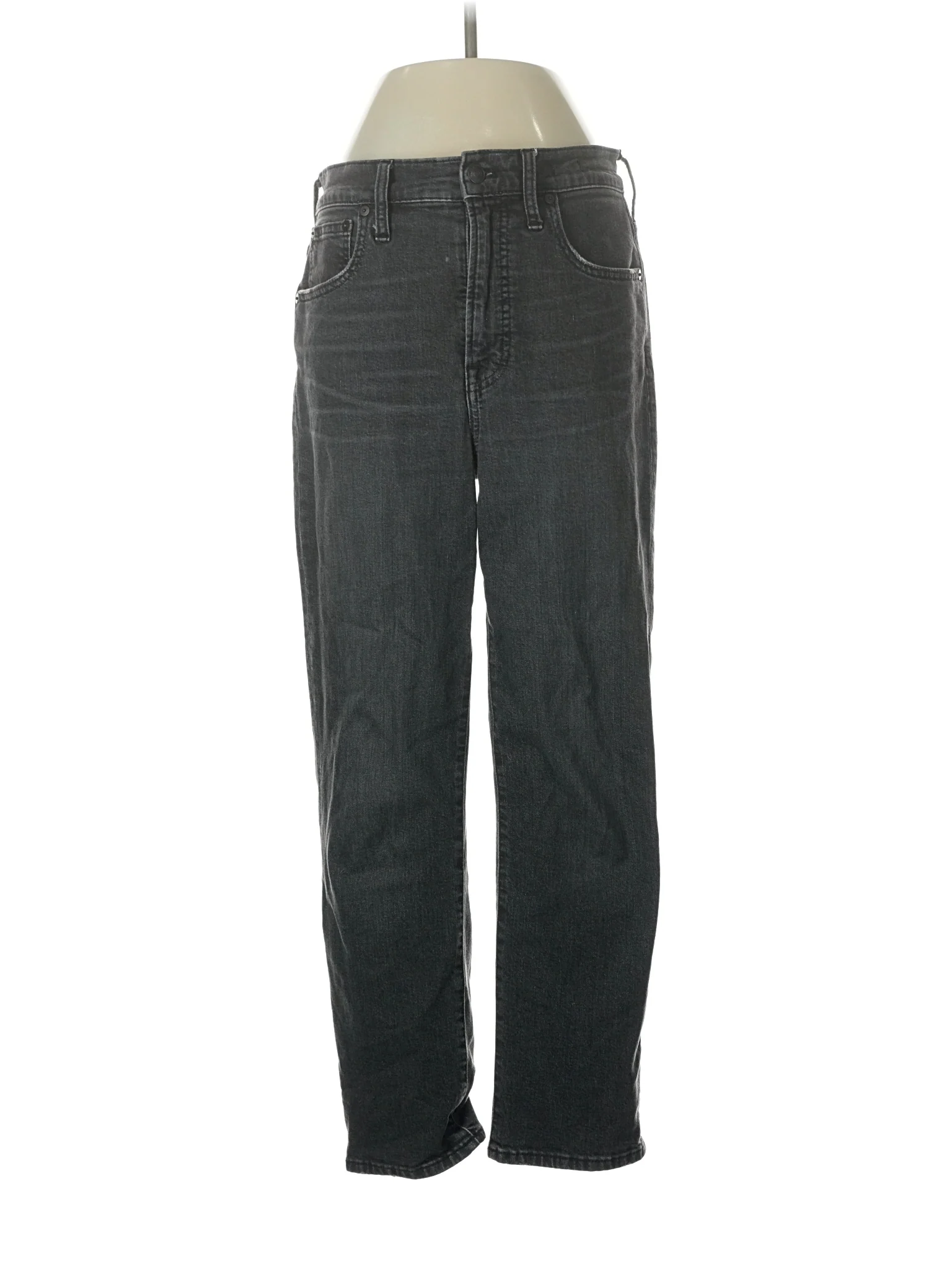 High-Rise Straight-leg Jeans in Dark Wash