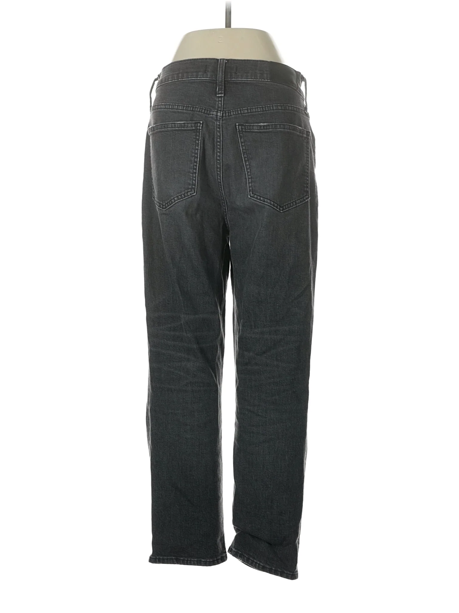 High-Rise Straight-leg Jeans in Dark Wash - Image 2