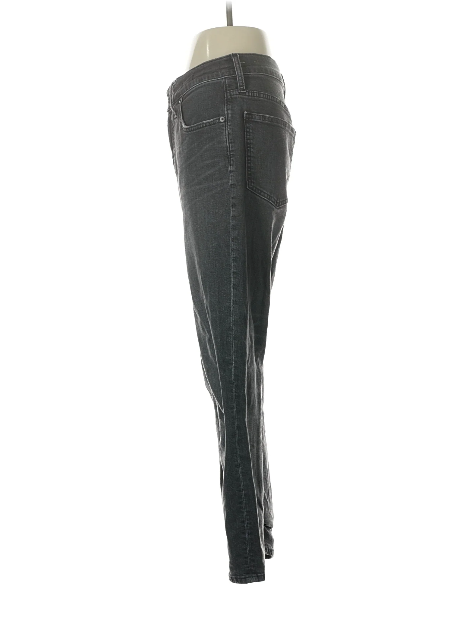 High-Rise Straight-leg Jeans in Dark Wash - Image 4