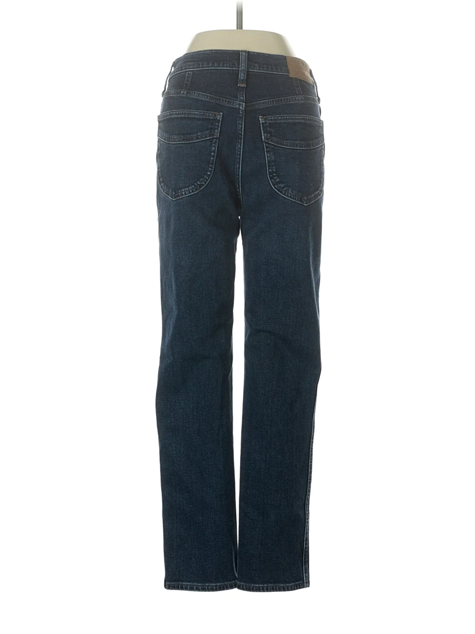 High-Rise Straight-leg Jeans in Dark Wash - Image 2