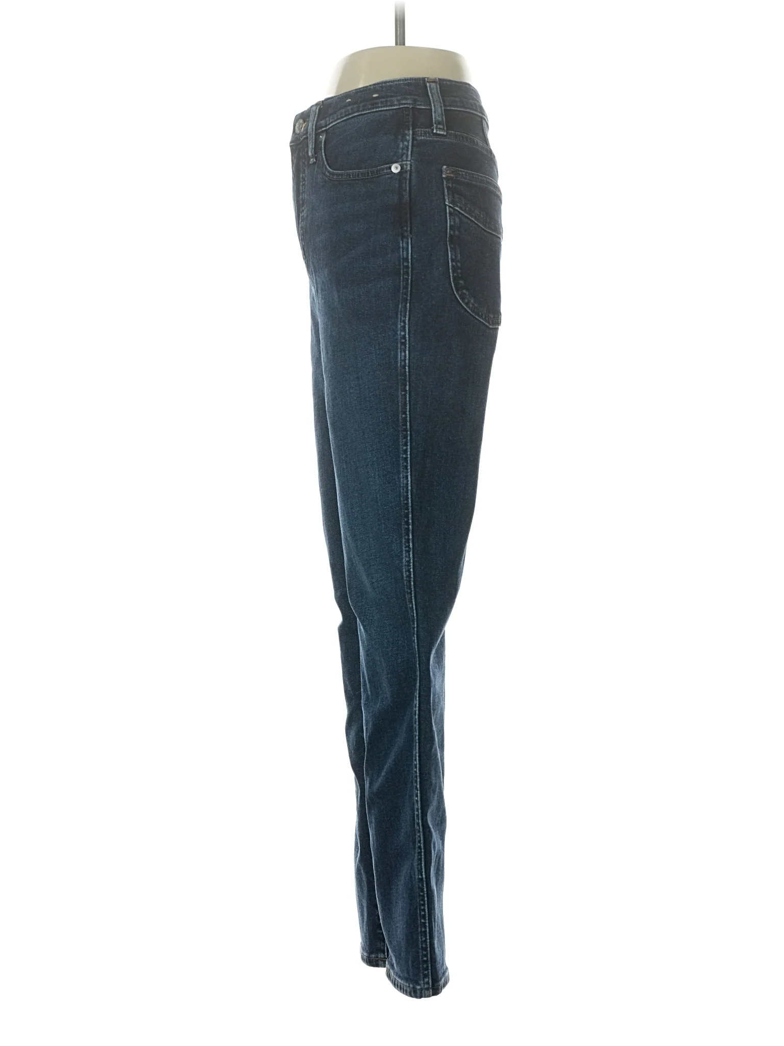 High-Rise Straight-leg Jeans in Dark Wash - Image 4