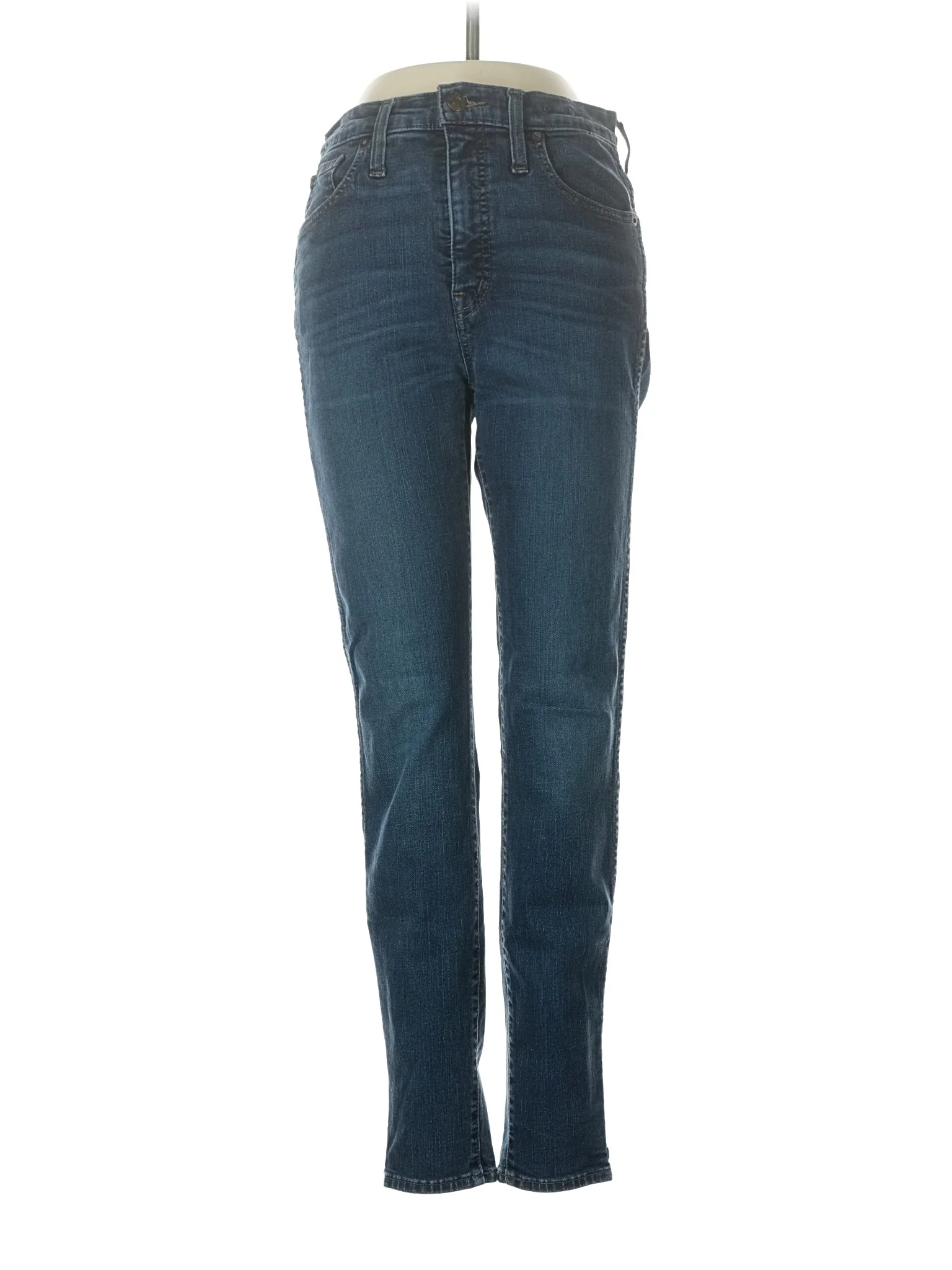 High-Rise Straight-leg Jeans in Dark Wash