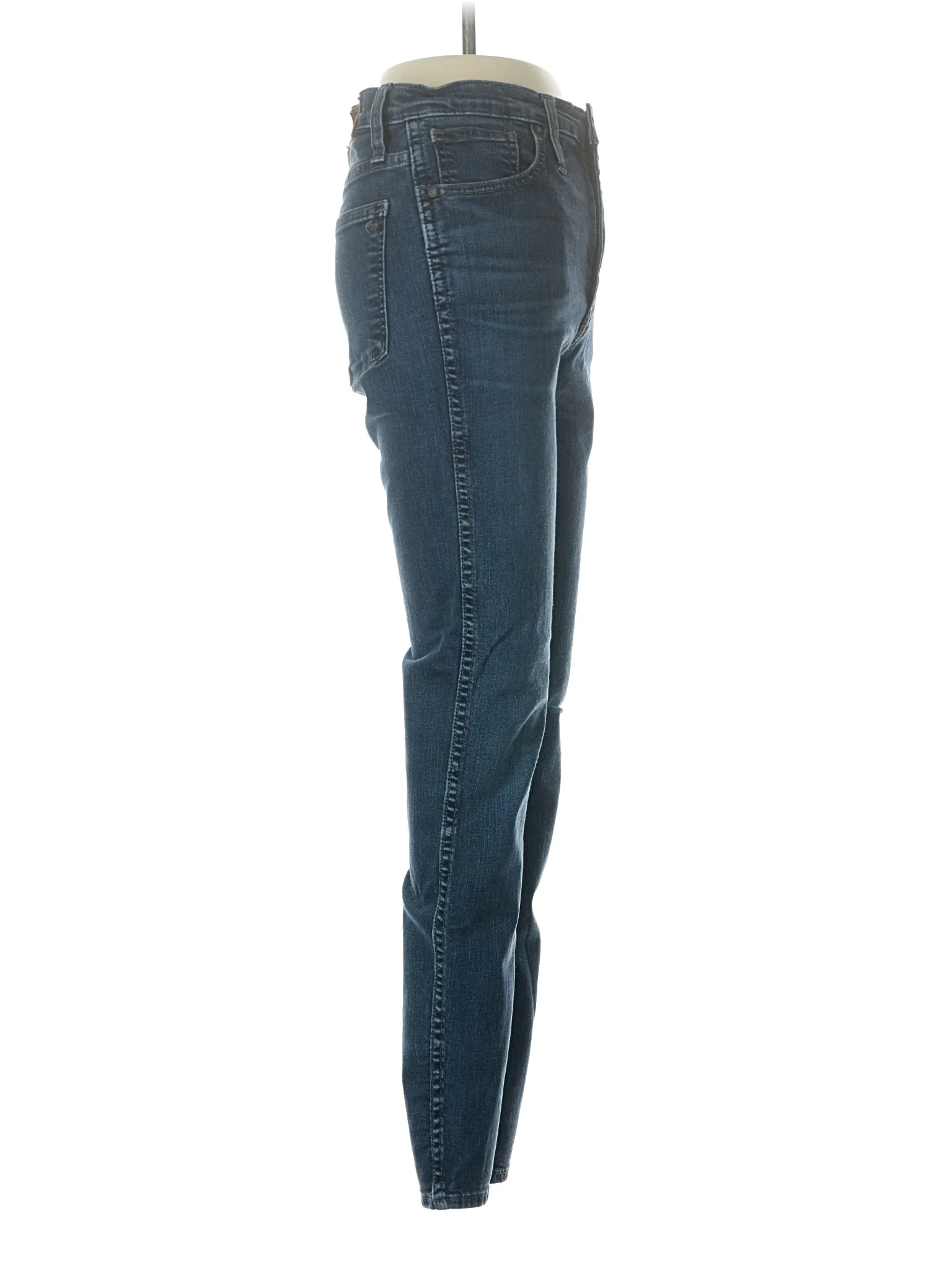 High-Rise Straight-leg Jeans in Dark Wash - Image 3