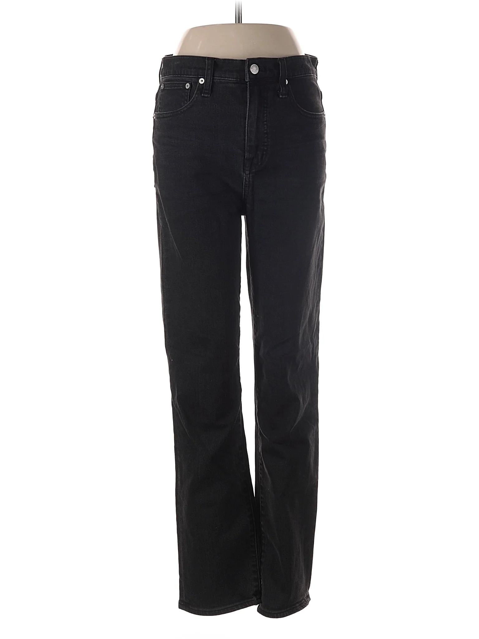 High-Rise Straight-leg Jeans in Dark Wash