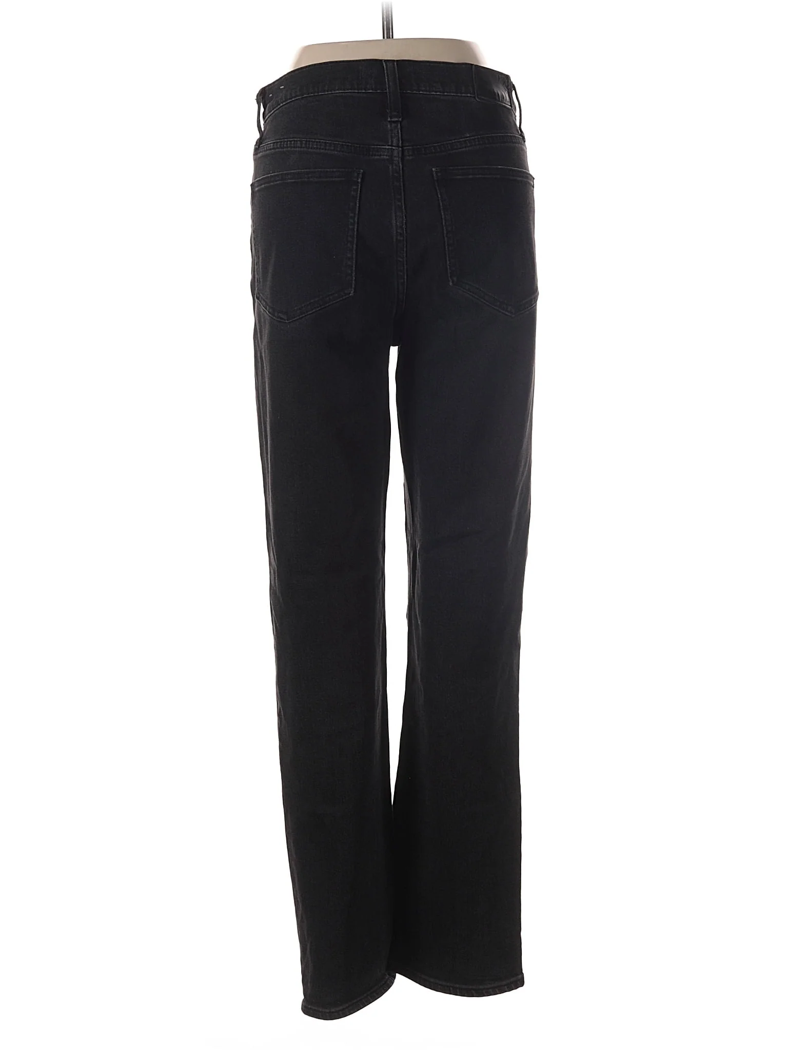 High-Rise Straight-leg Jeans in Dark Wash - Image 2
