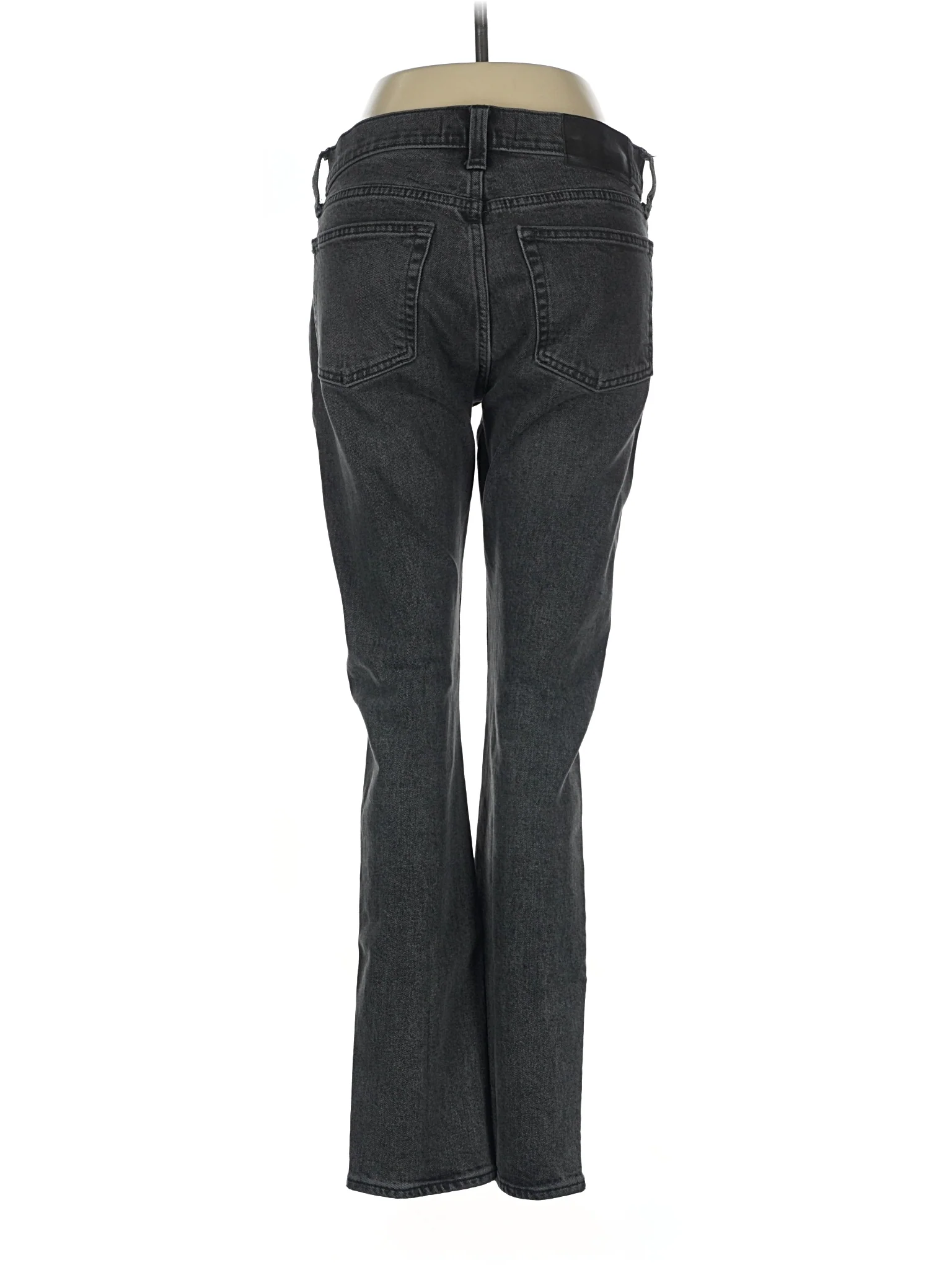 High-Rise Straight-leg Jeans in Dark Wash - Image 2