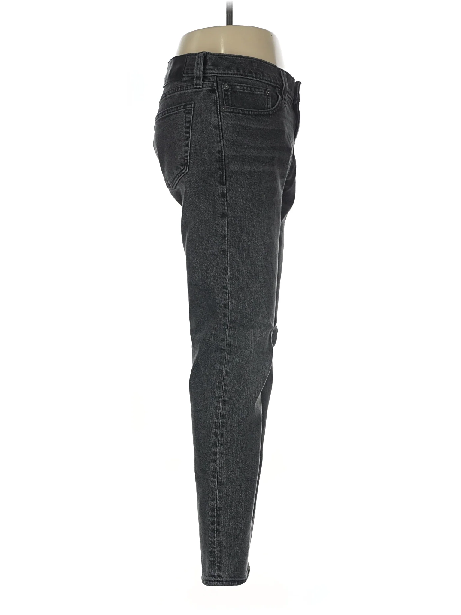 High-Rise Straight-leg Jeans in Dark Wash - Image 3