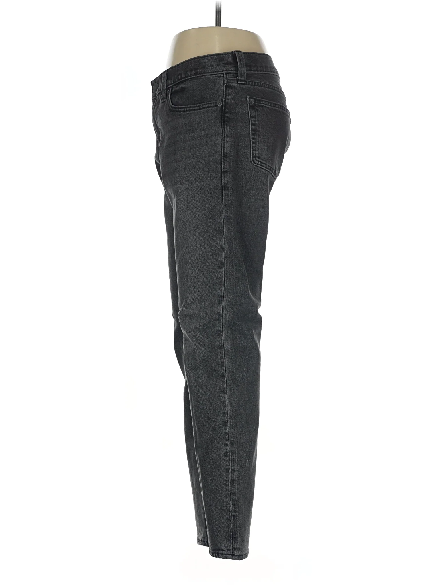High-Rise Straight-leg Jeans in Dark Wash - Image 4