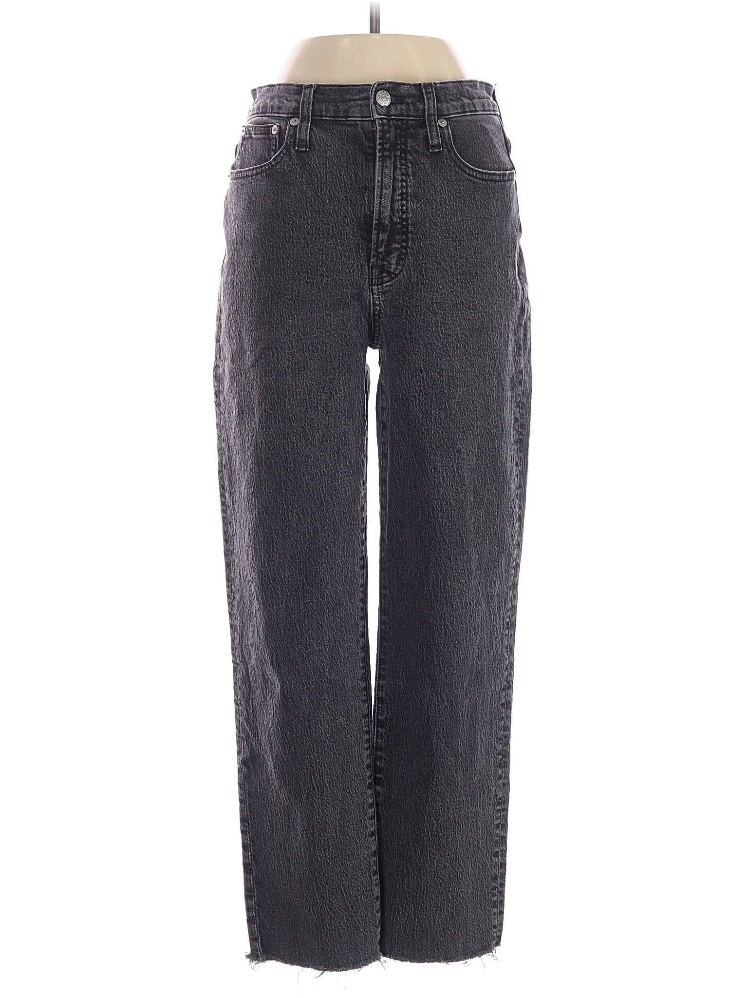 High-Rise Straight-leg Jeans in Dark Wash