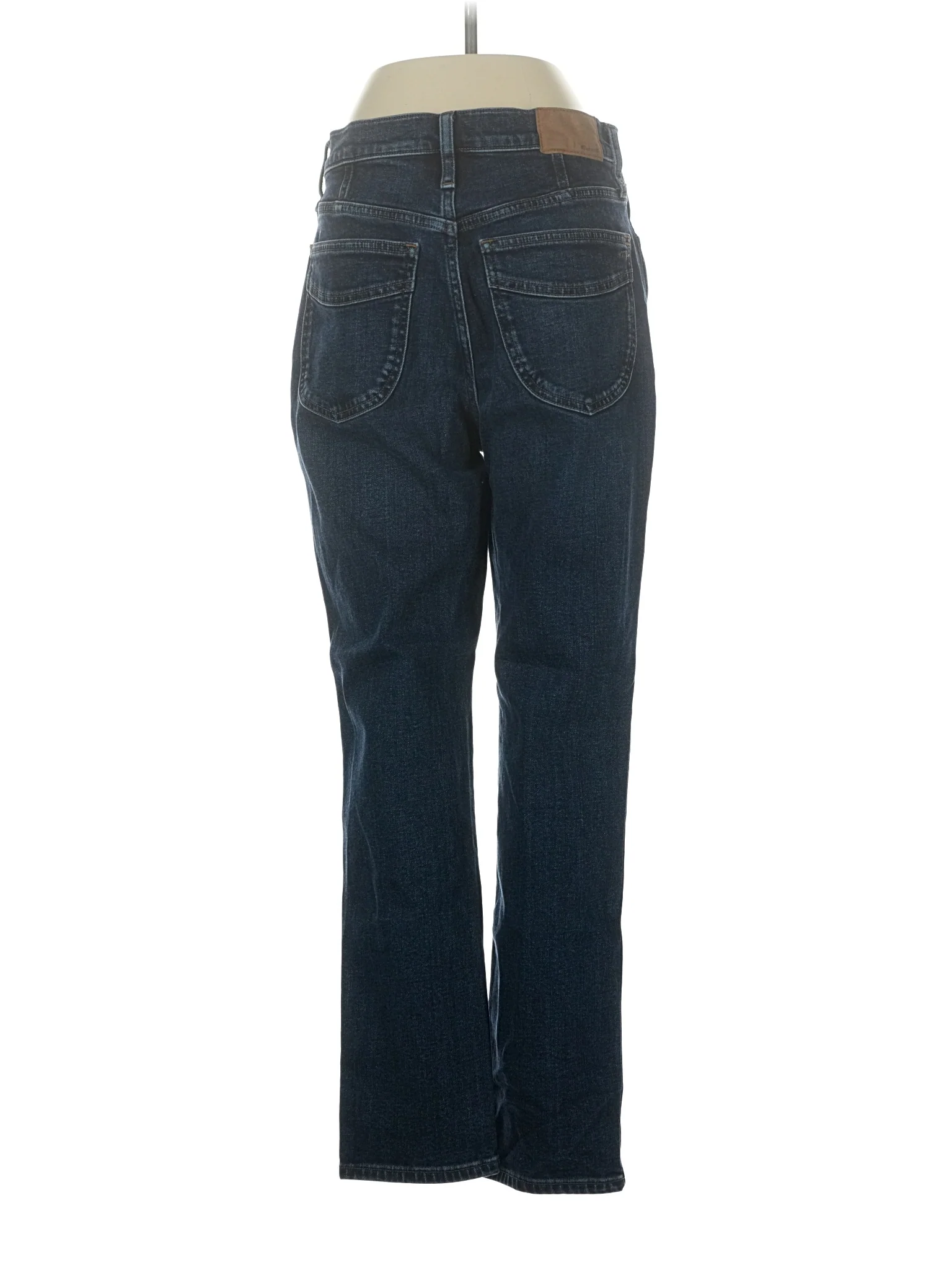 High-Rise Straight-leg Jeans in Dark Wash - Image 2