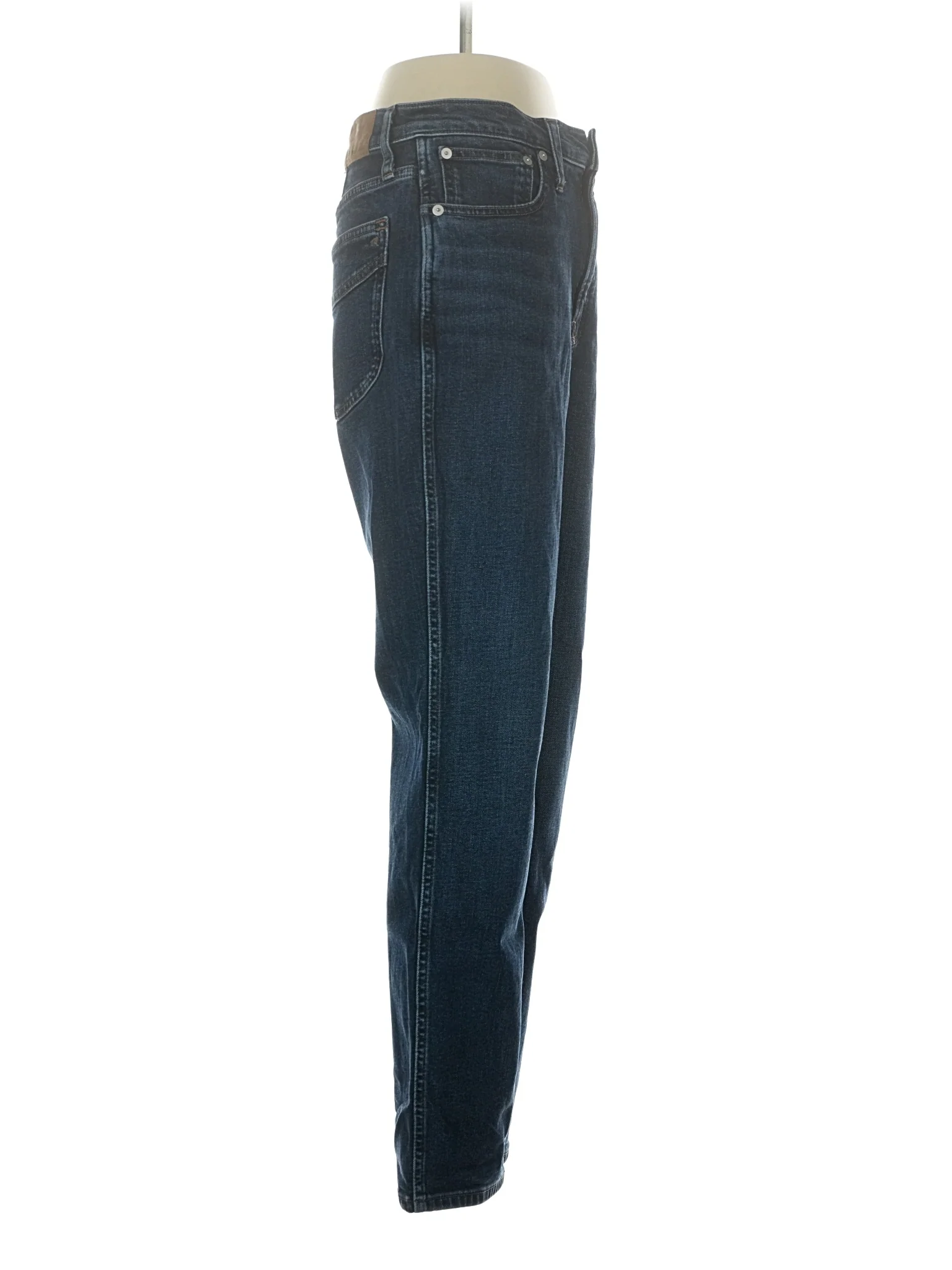 High-Rise Straight-leg Jeans in Dark Wash - Image 3