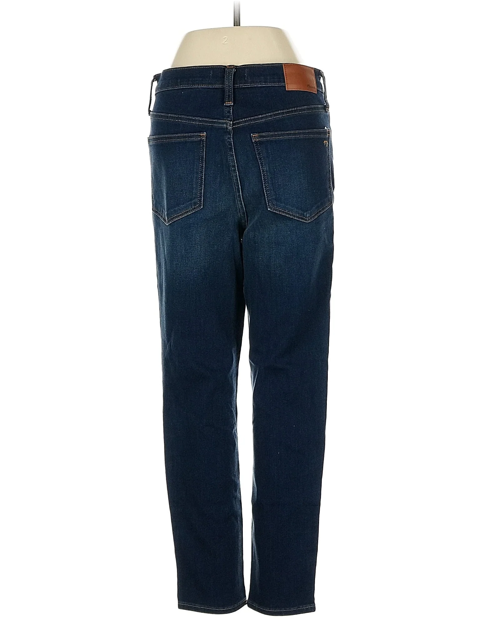 High-Rise Straight-leg Jeans in Dark Wash - Image 2