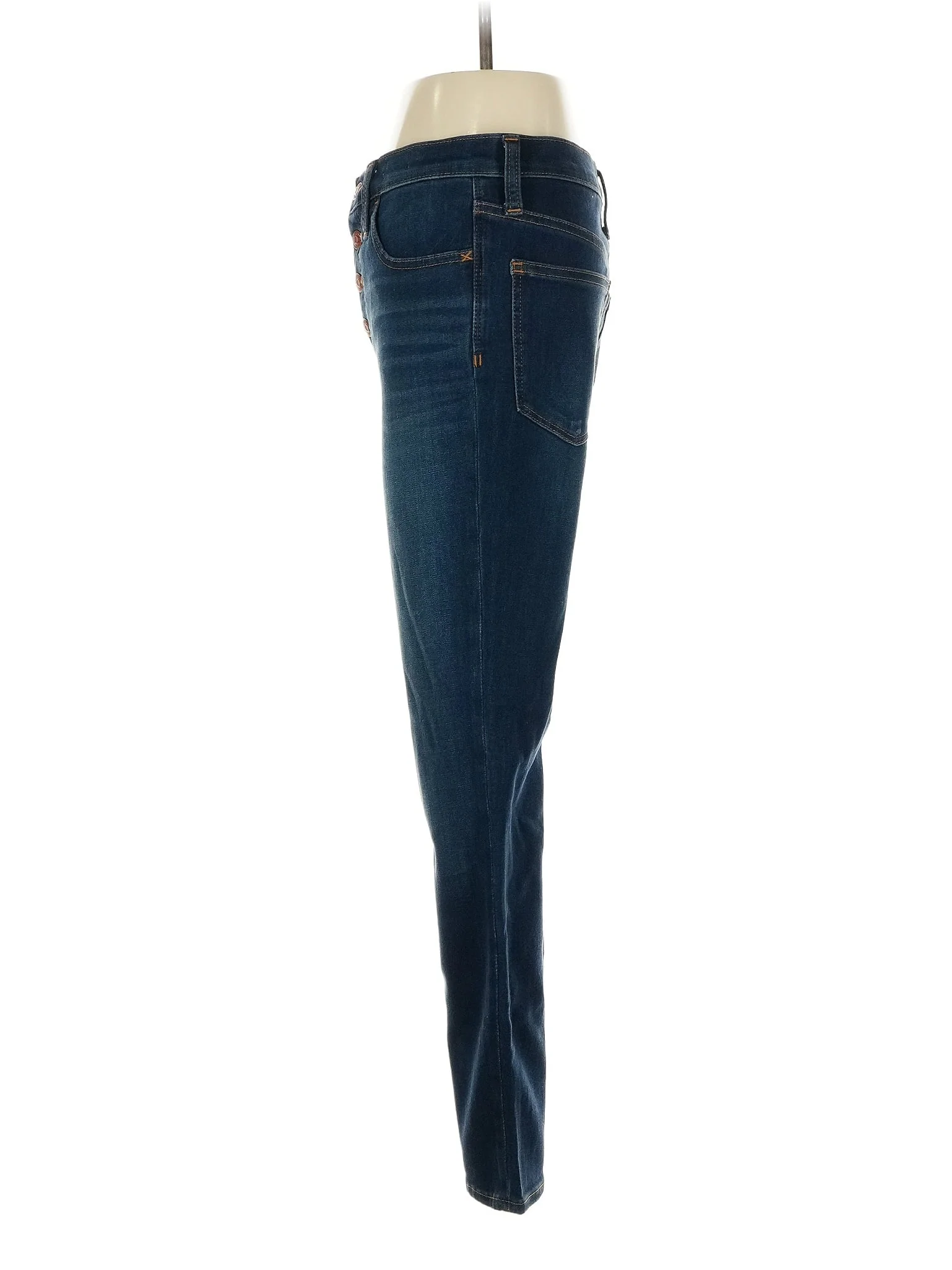 High-Rise Straight-leg Jeans in Dark Wash - Image 4
