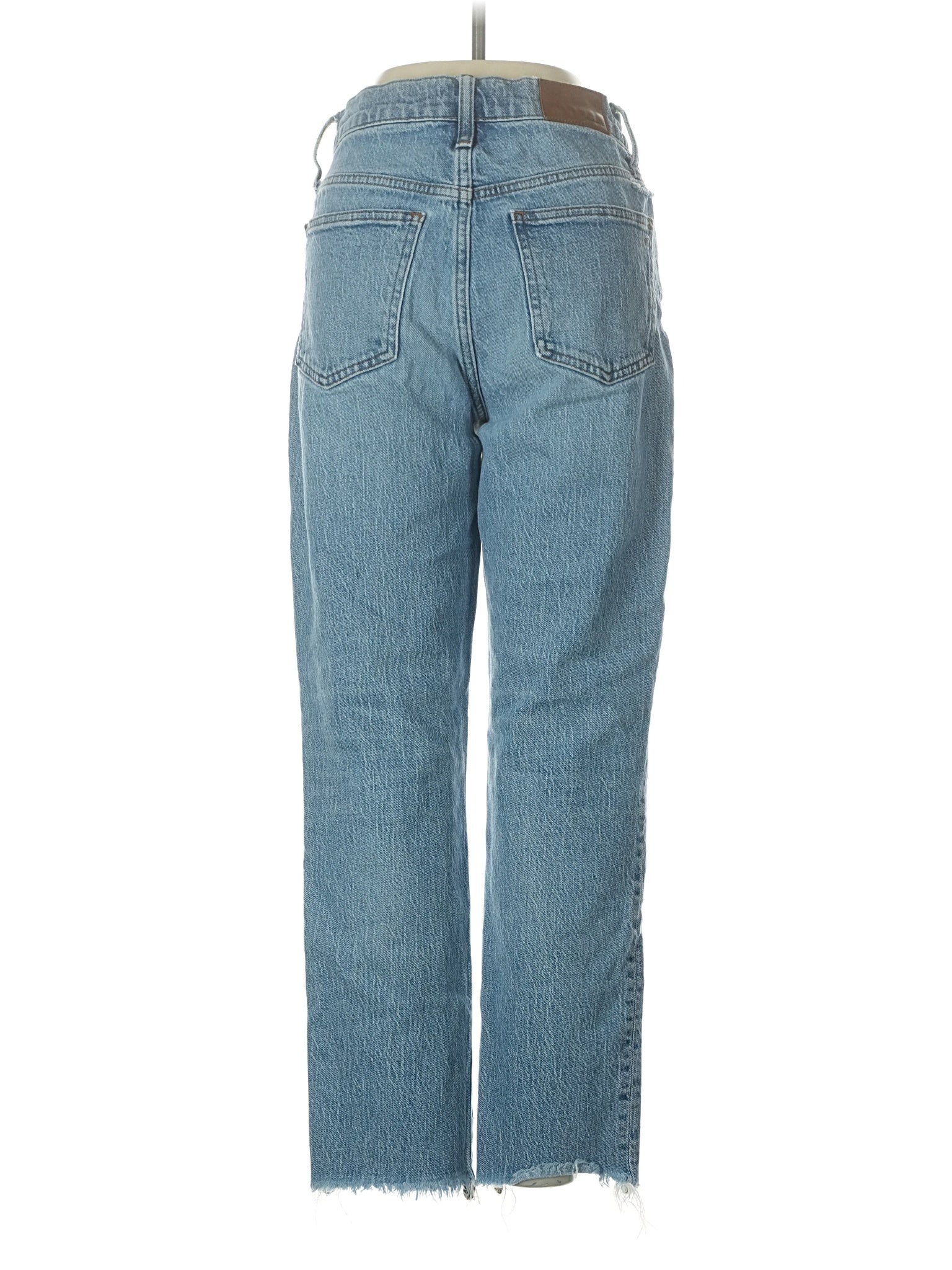 High-Rise Straight-leg Jeans in Light Wash - Image 2