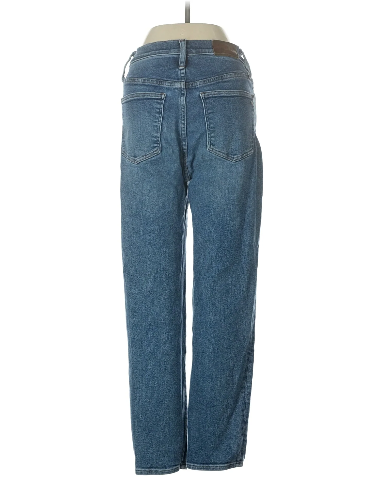 High-Rise Straight-leg Jeans in Medium Wash - Image 2