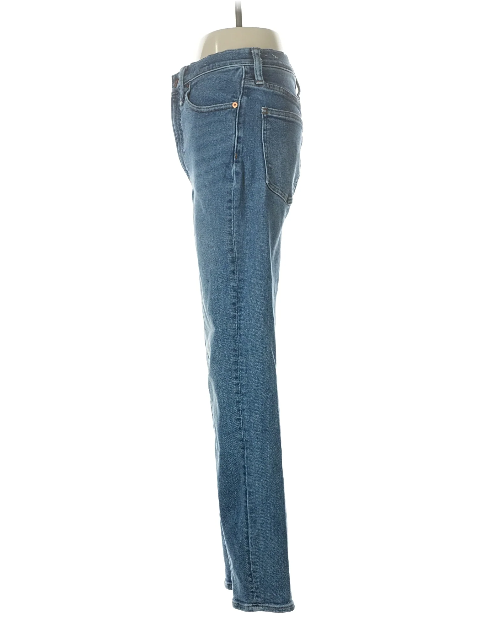High-Rise Straight-leg Jeans in Medium Wash - Image 4