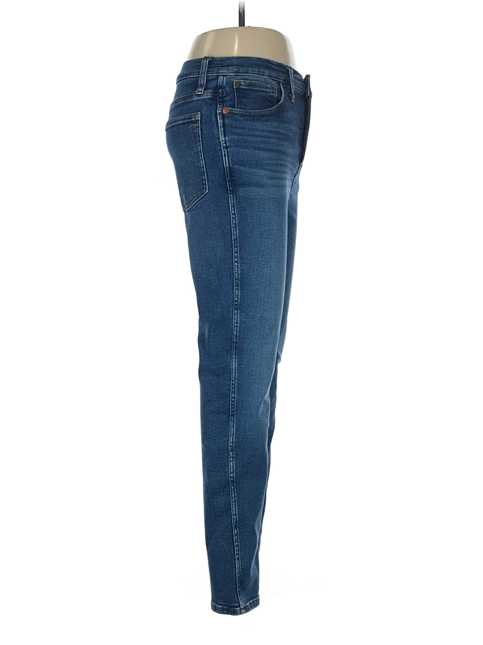 High-Rise Straight-leg Jeans in Medium Wash - Image 3