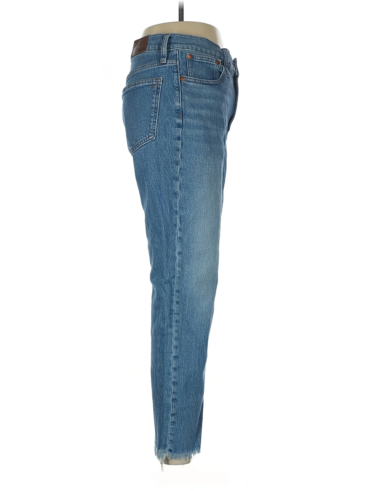 High-Rise Straight-leg Jeans in Medium Wash - Image 3