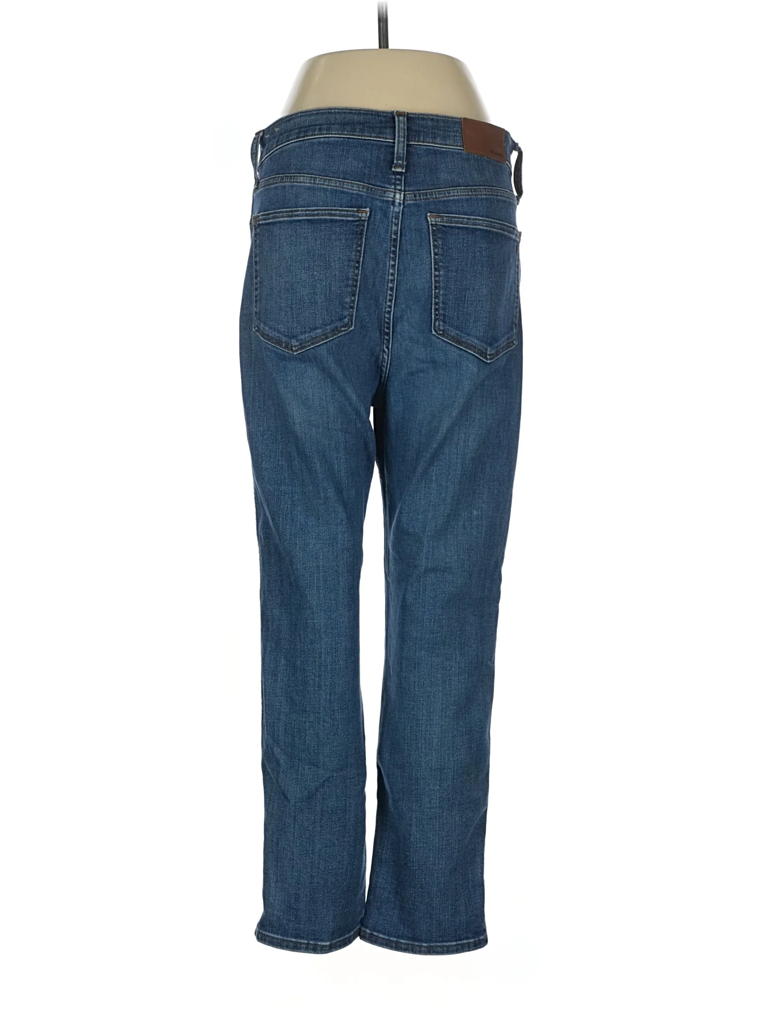 High-Rise Straight-leg Jeans in Medium Wash - Image 2