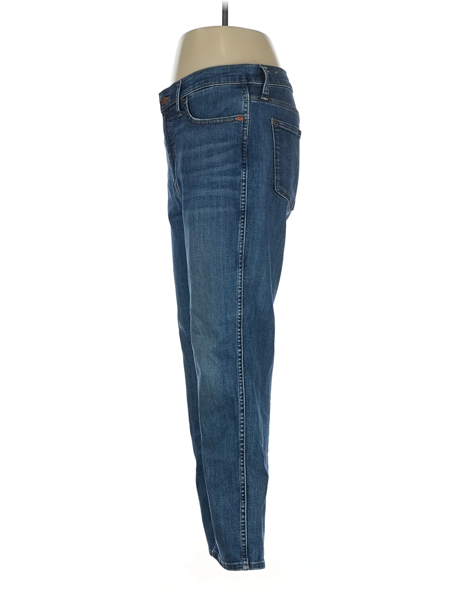 High-Rise Straight-leg Jeans in Medium Wash - Image 4