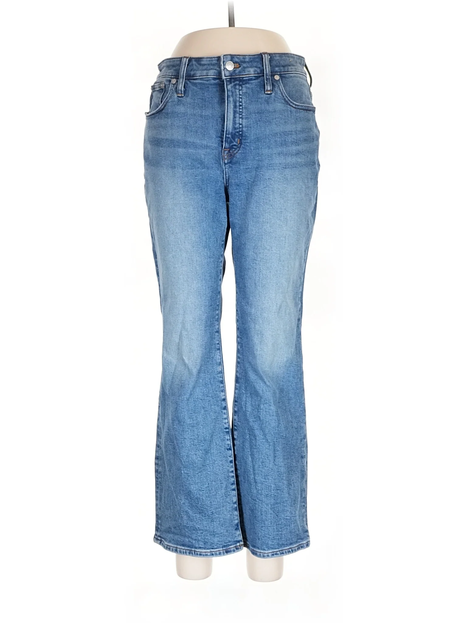 Mid-Rise Bootleg Jeans in Medium Wash