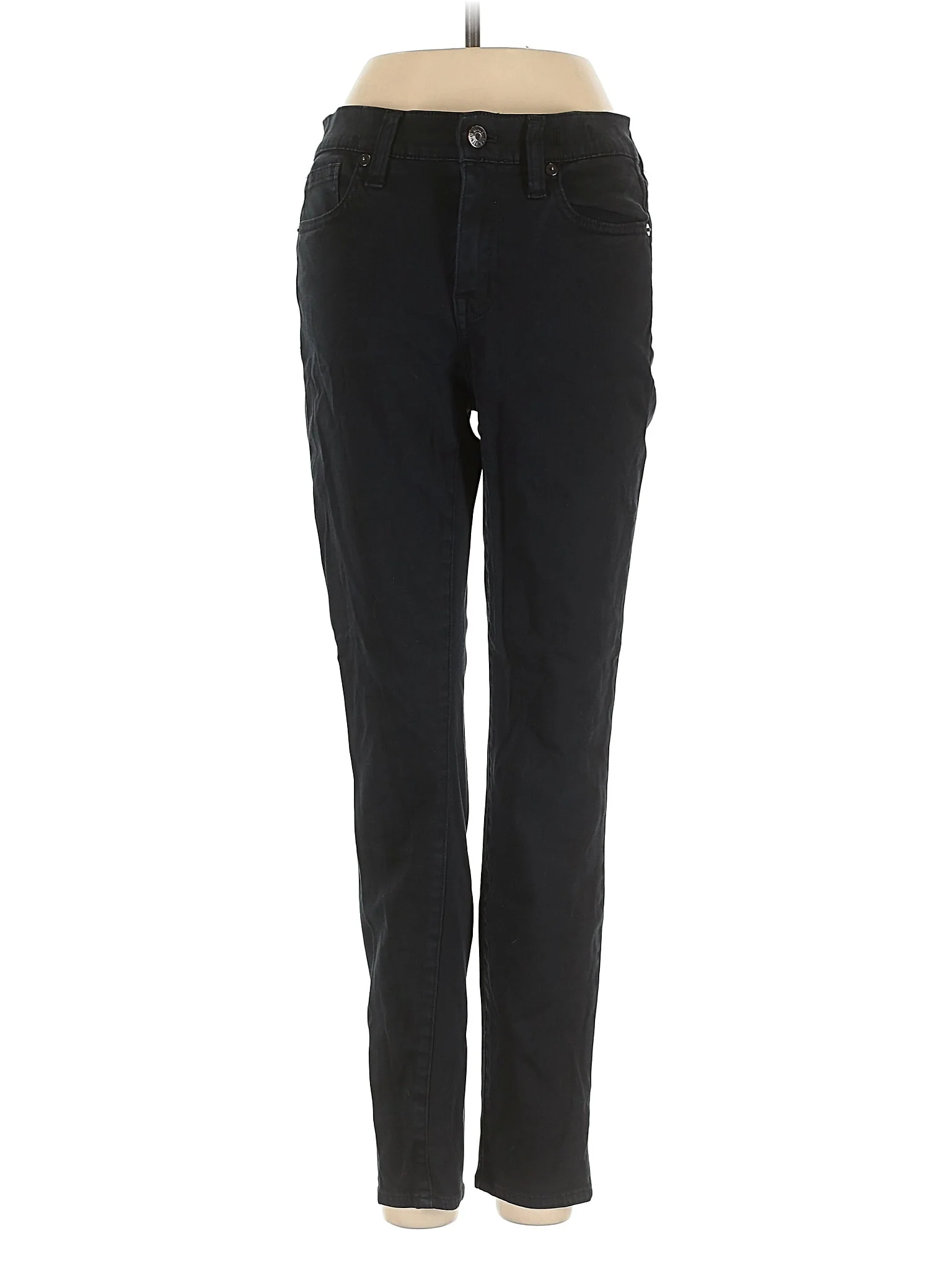 Mid-Rise Skinny Jeans in Dark Wash