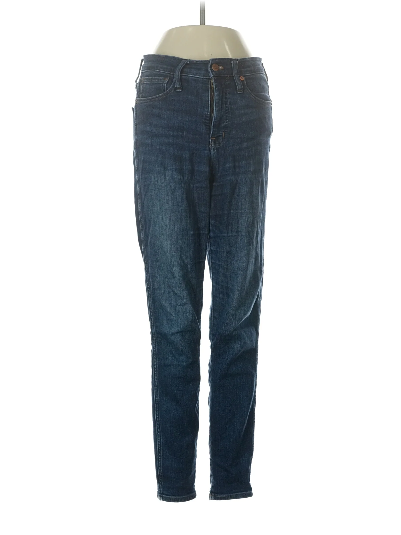 Mid-Rise Skinny Jeans in Dark Wash