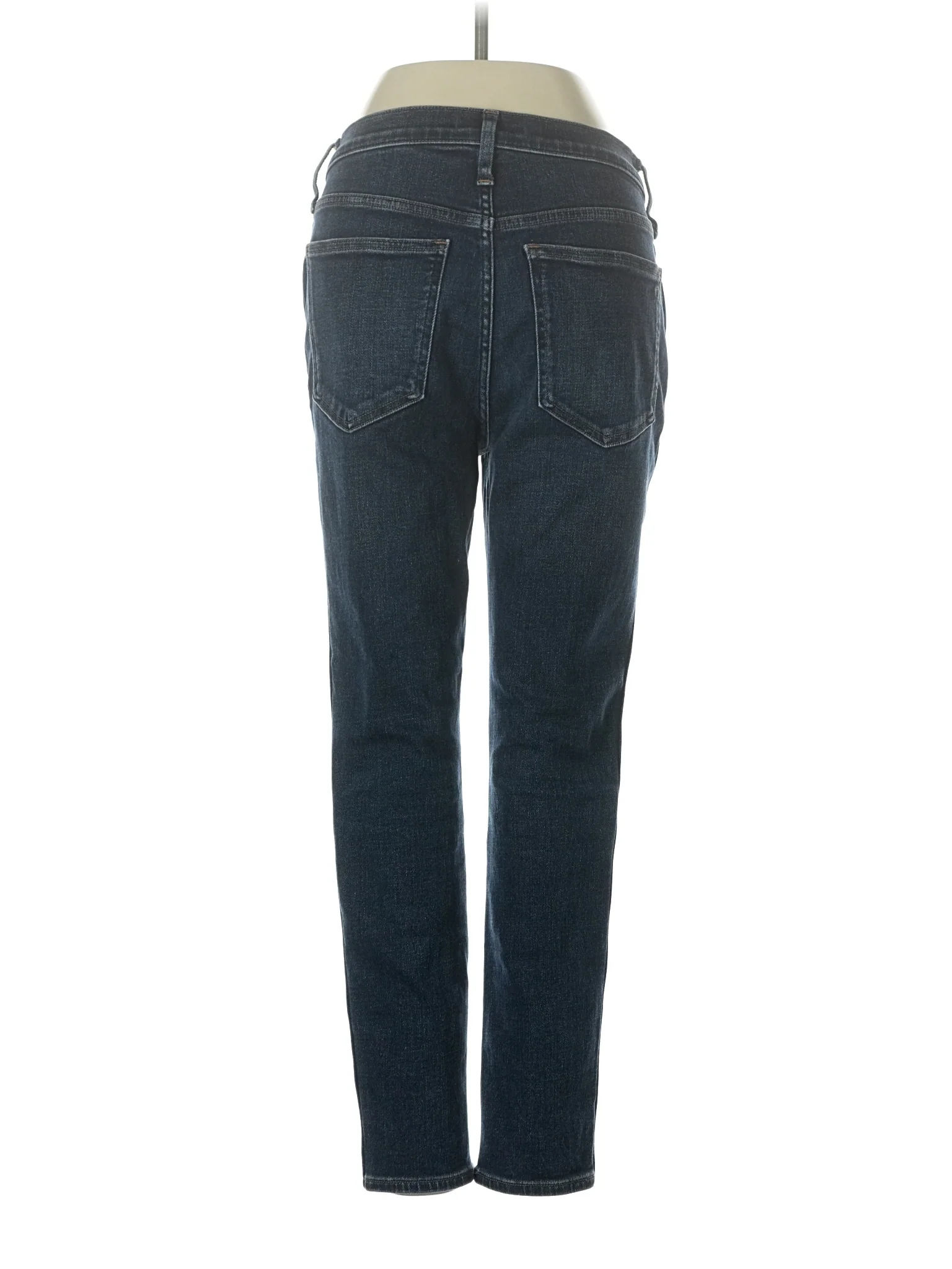 Mid-Rise Skinny Jeans in Dark Wash - Image 2