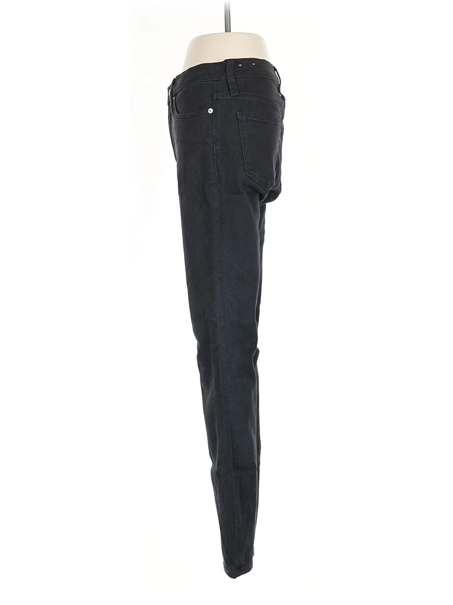 Mid-Rise Skinny Jeans in Dark Wash - Image 4