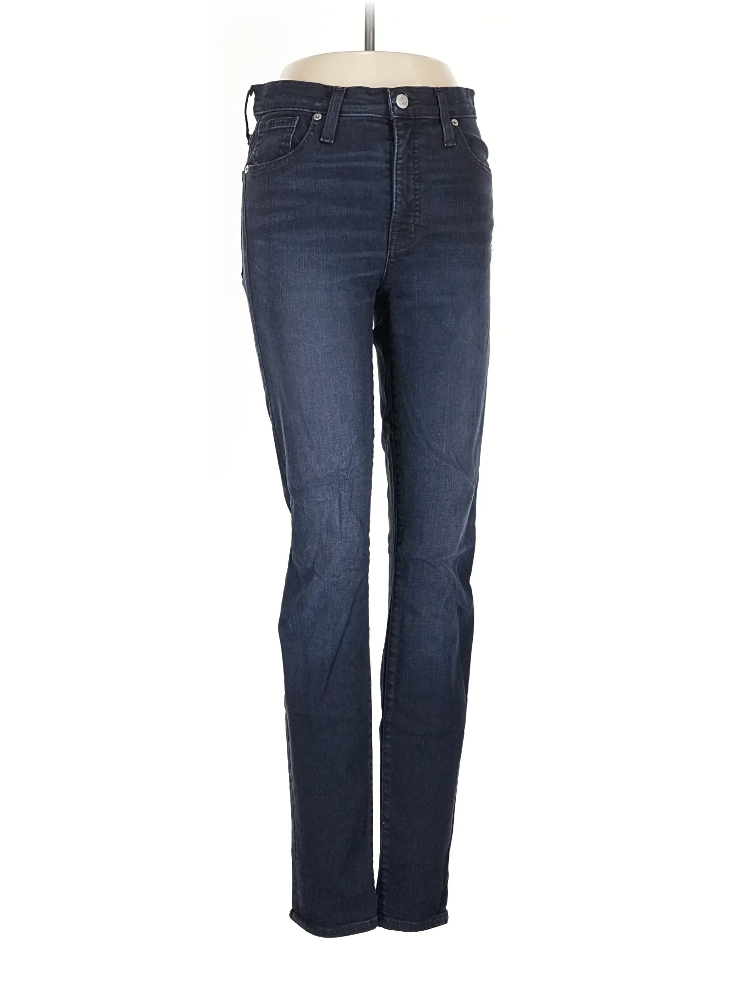 Mid-Rise Skinny Jeans in Dark Wash