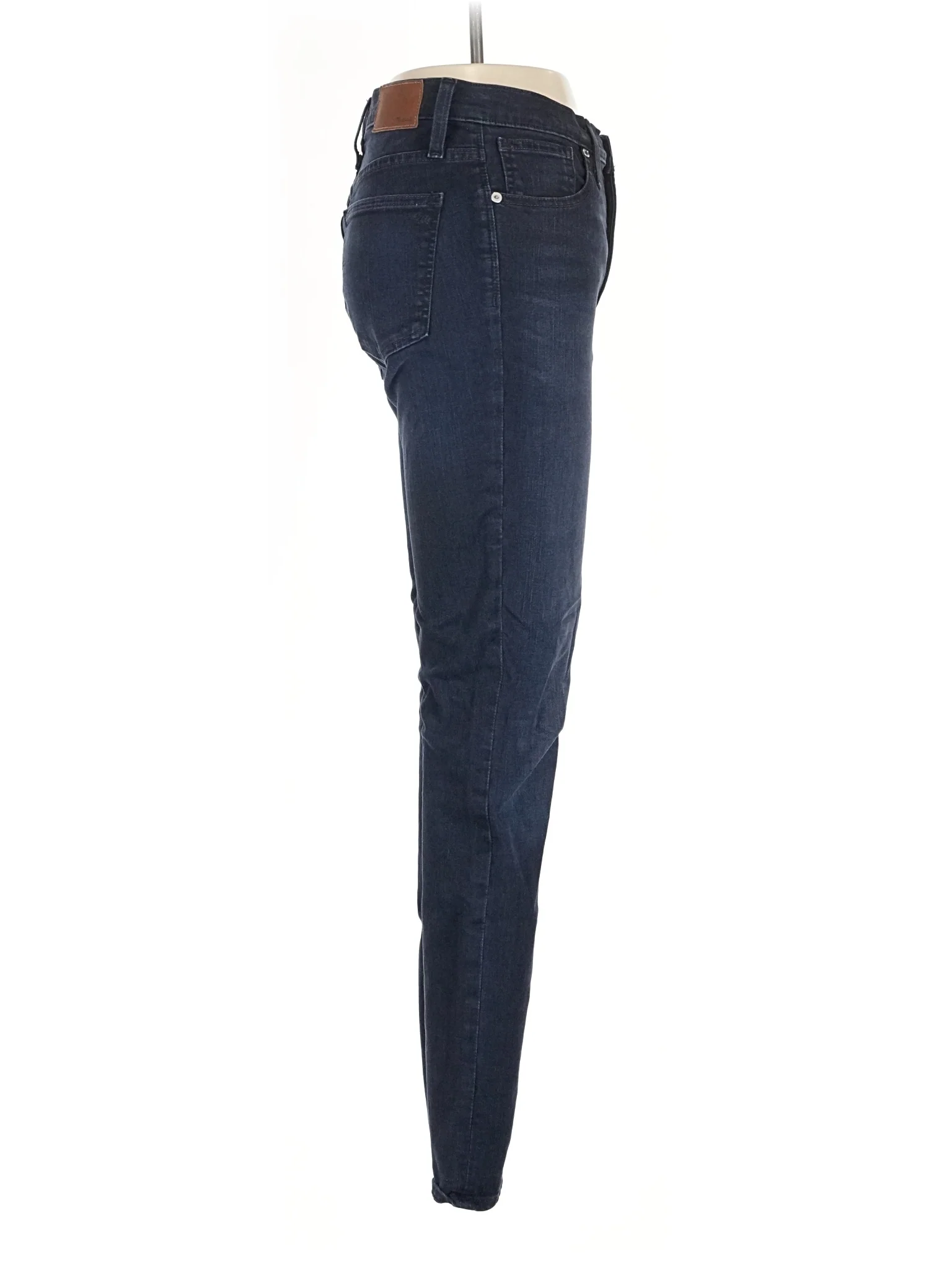 Mid-Rise Skinny Jeans in Dark Wash - Image 3