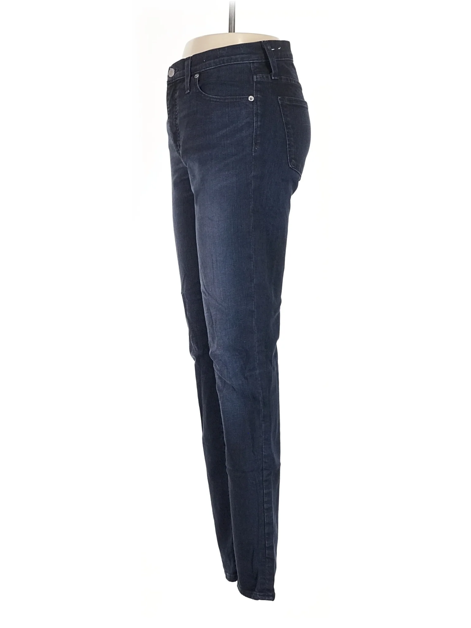 Mid-Rise Skinny Jeans in Dark Wash - Image 4