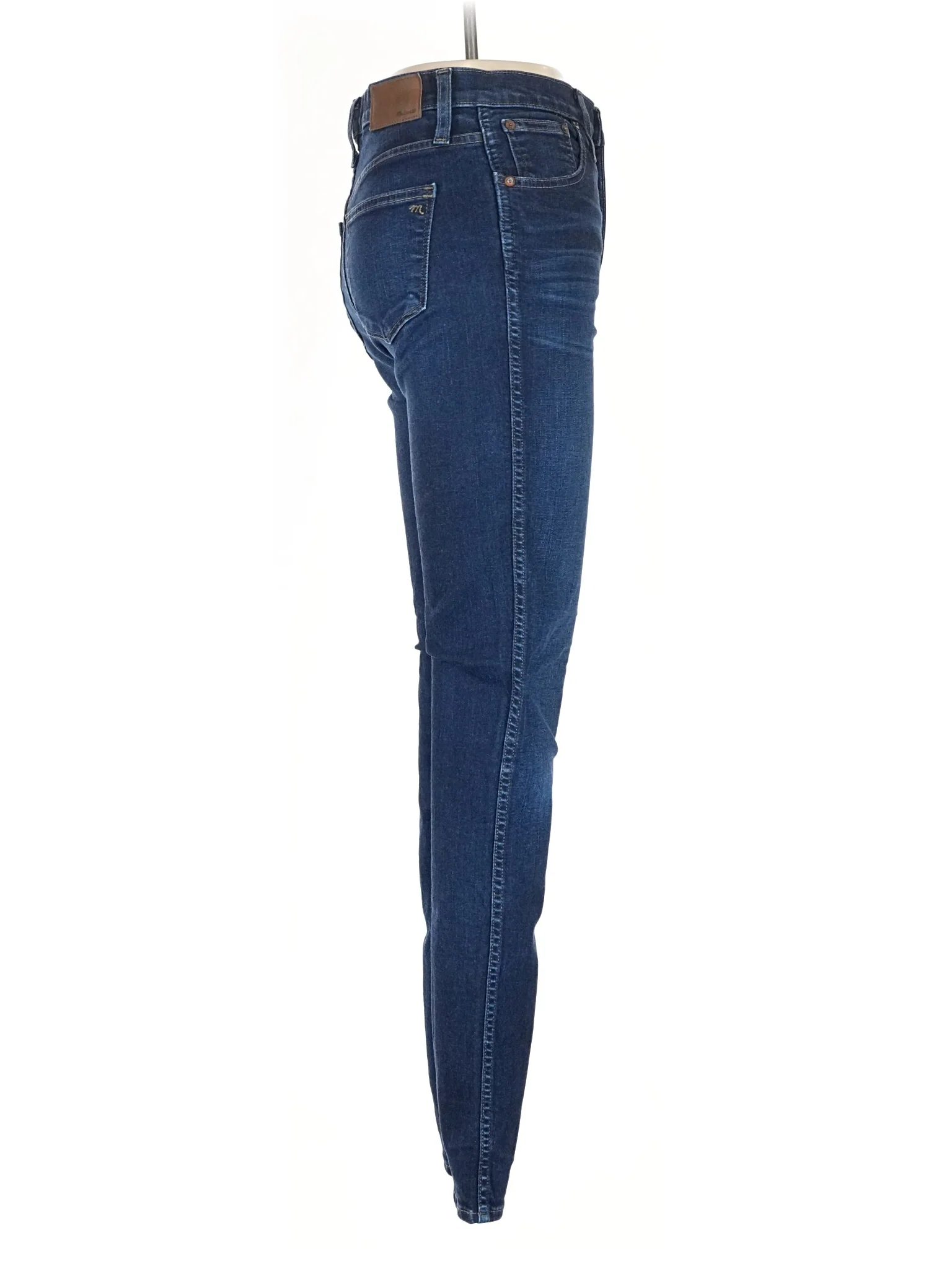 Mid-Rise Skinny Jeans in Dark Wash - Image 3