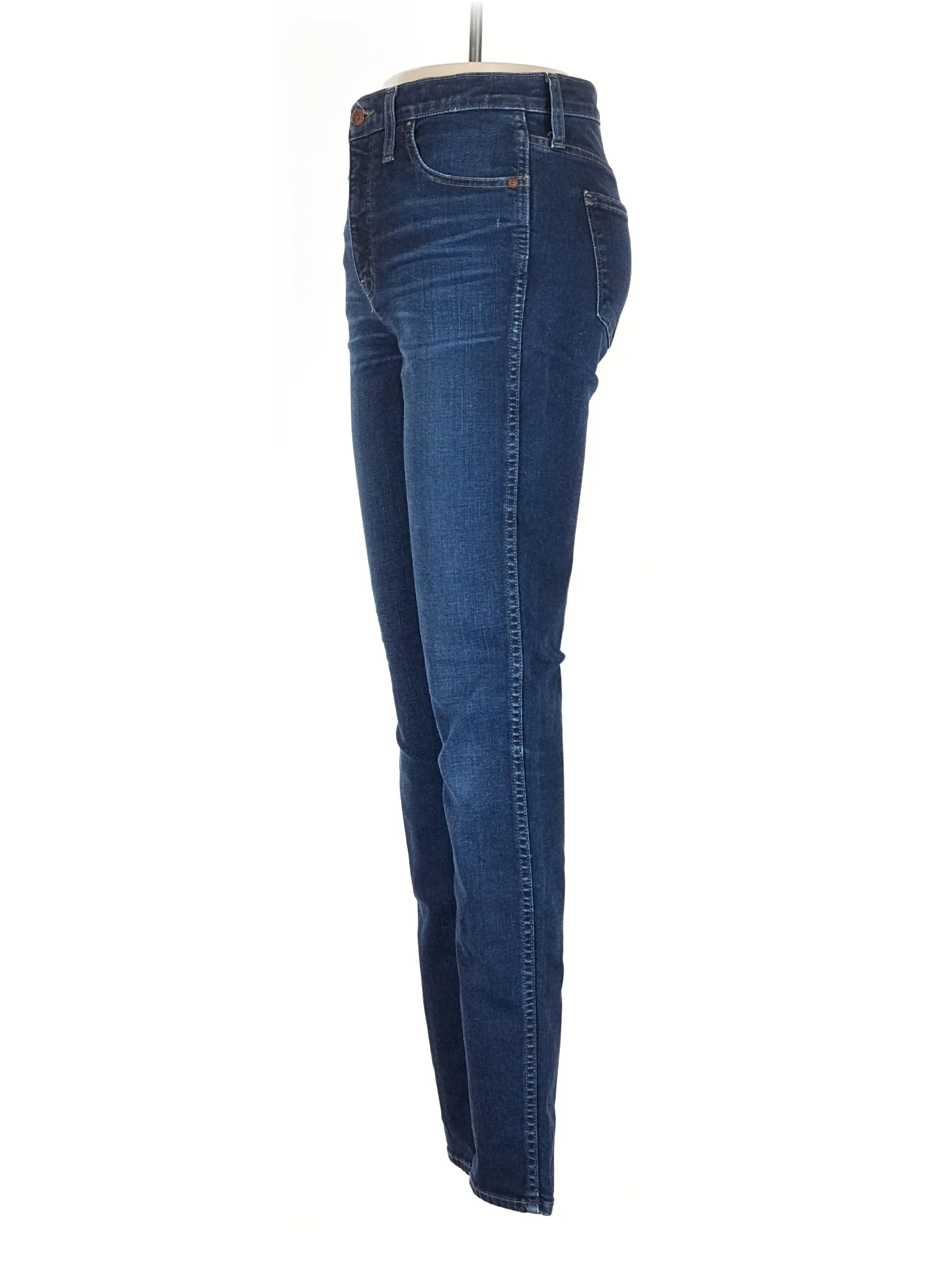 Mid-Rise Skinny Jeans in Dark Wash - Image 4