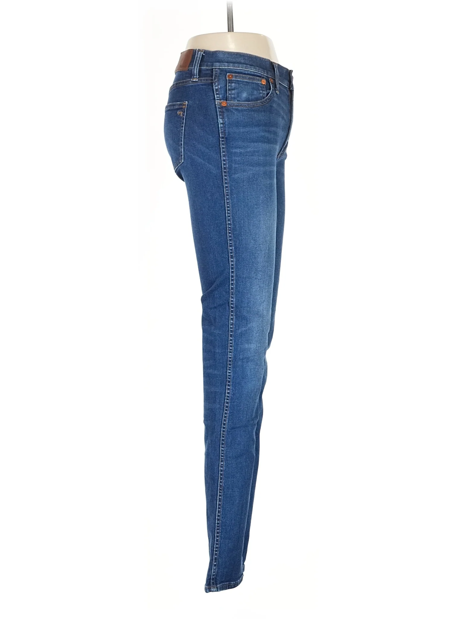 Mid-Rise Skinny Jeans in Medium Wash - Image 3